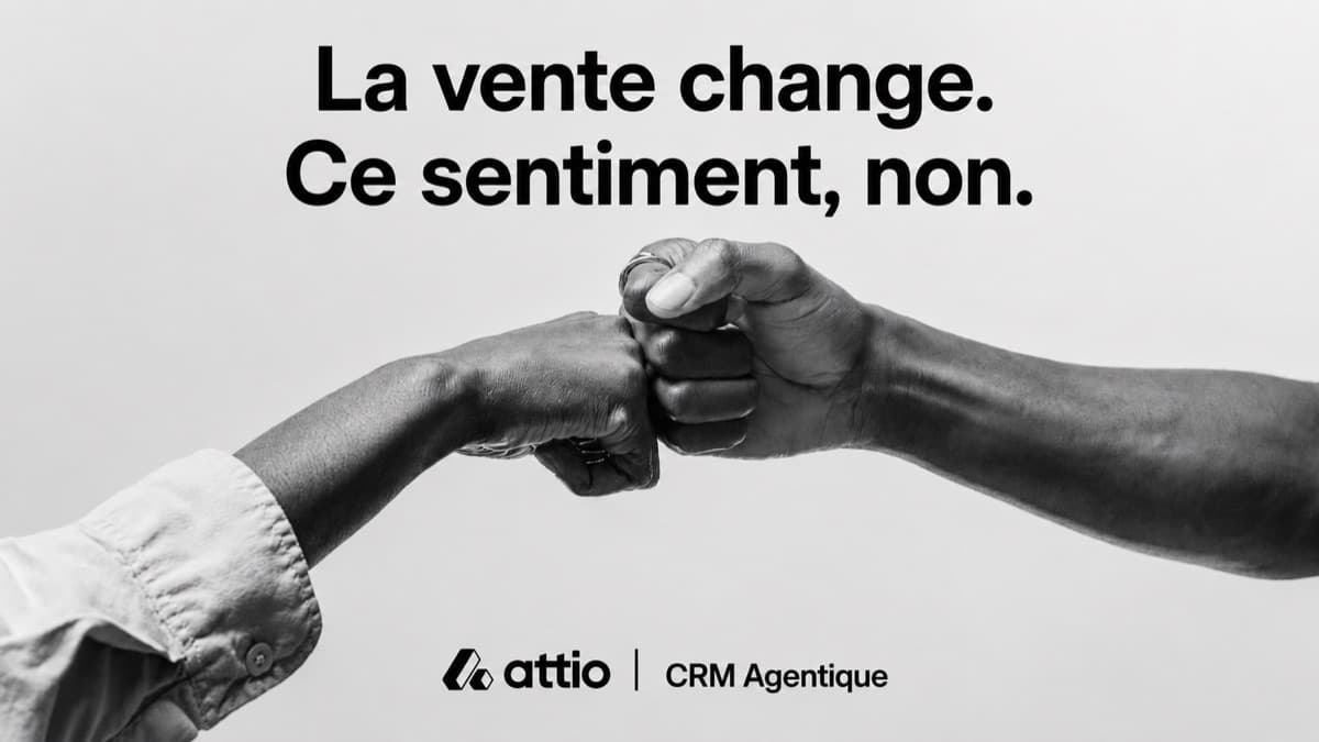 Visuel de campagne Attio