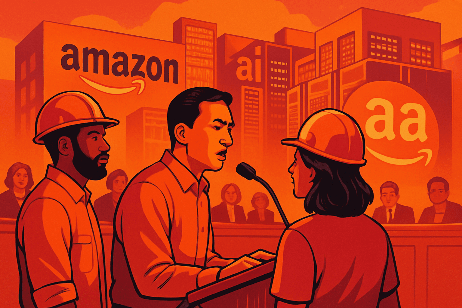 Brief IA : Amazon enquête sur ses ingénieurs critiques des data centers IA