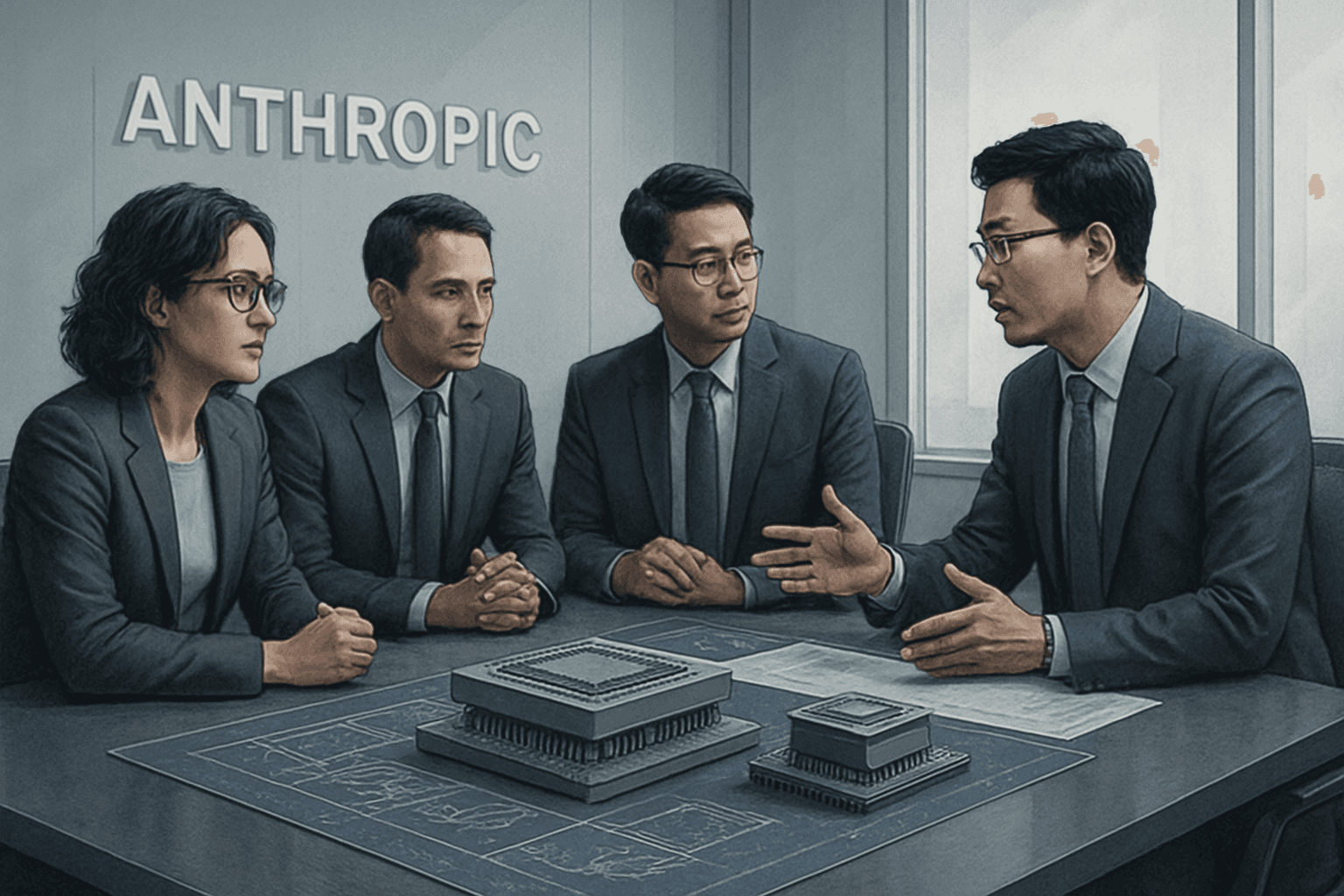 Brief IA : Anthropic et Samsung : vers une révolution des puces IA maison
