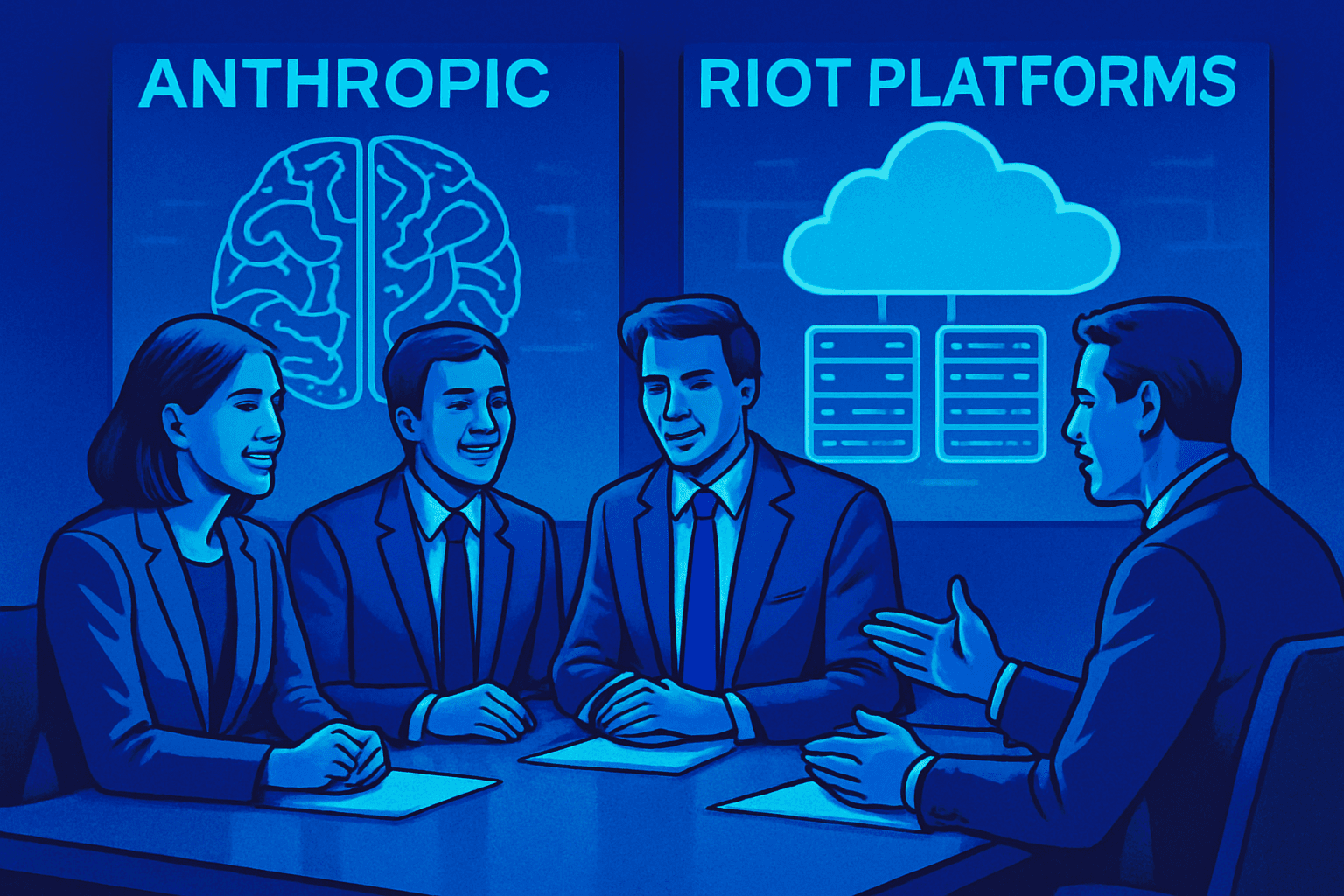 Brief IA : Anthropic investit 9,1 milliards dans Riot Platforms pour le cloud IA