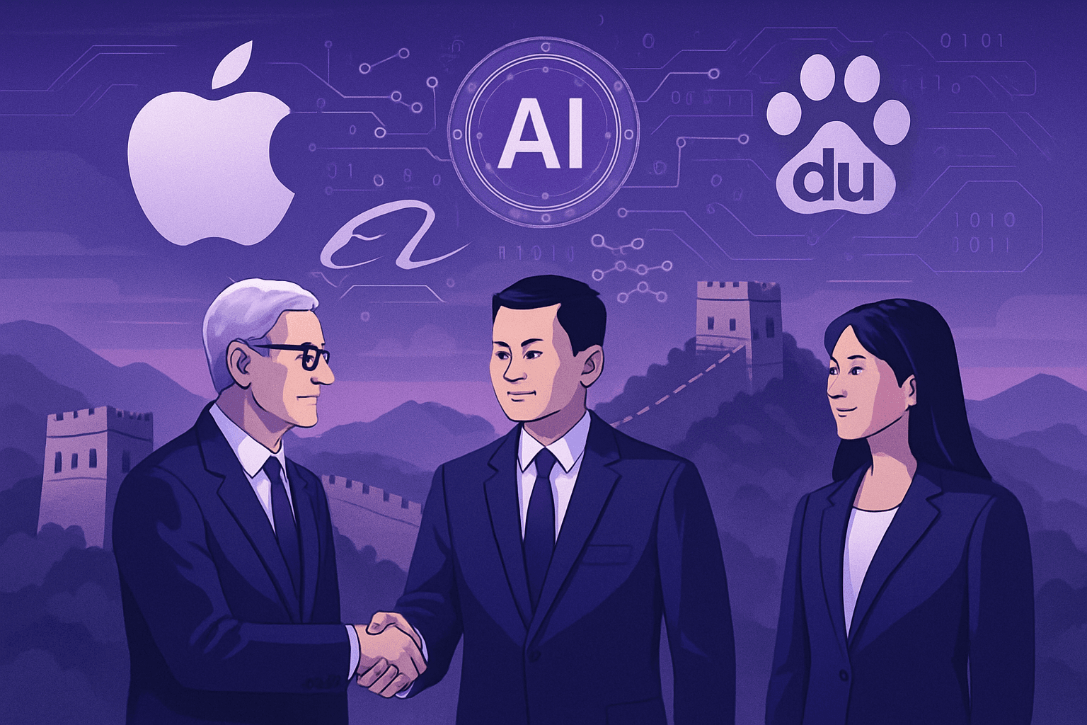 Brief IA : Apple s'allie à Alibaba et Baidu pour lancer son IA en Chine