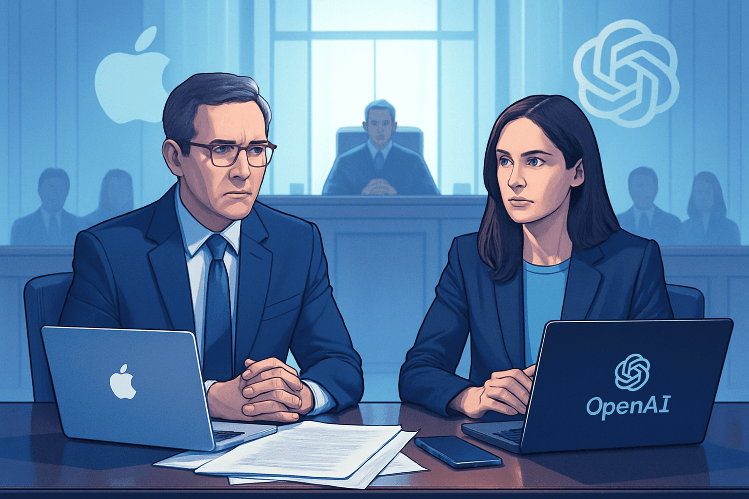 Brief IA : Apple vs OpenAI : bataille judiciaire pour secrets industriels