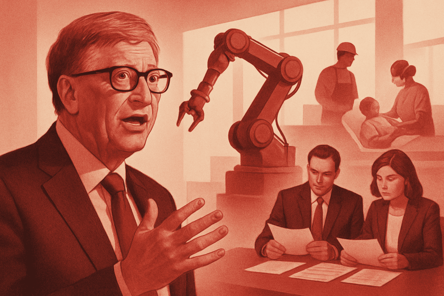 Brief IA : Bill Gates propose taxe robot et emplois réservés aux humains