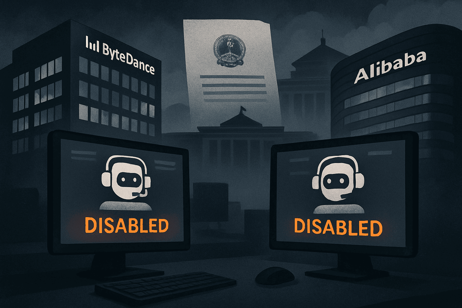 Brief IA : Chine : ByteDance et Alibaba contraints de désactiver les chatbots IA