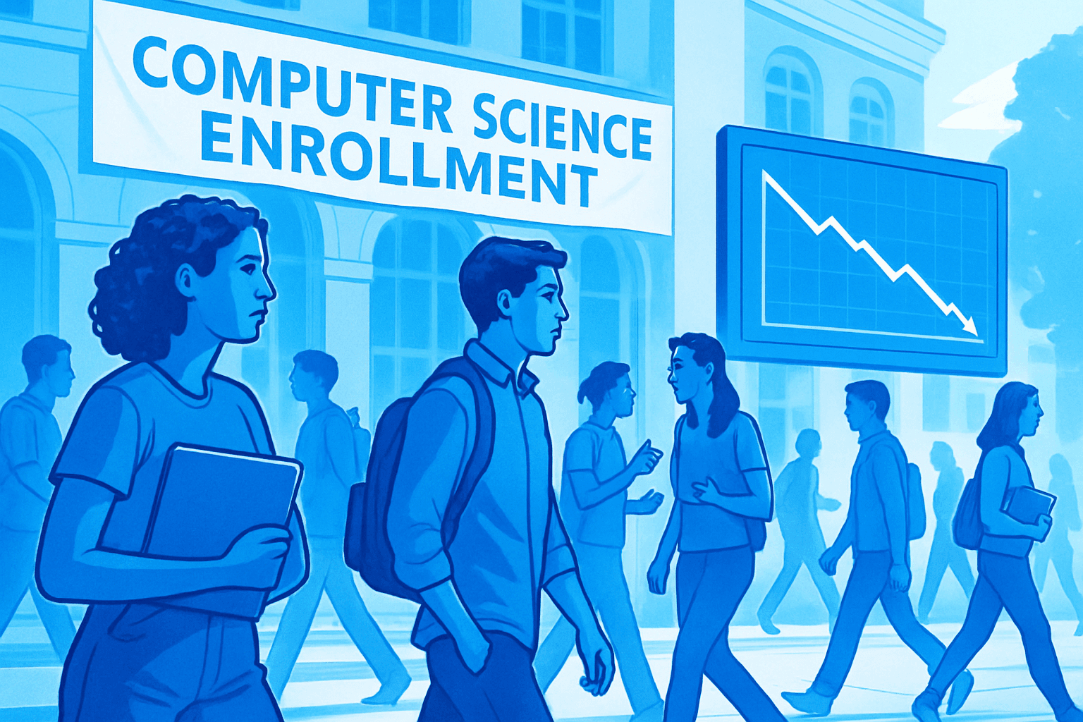 Brief IA : Chute des inscriptions en informatique : l'effet ChatGPT