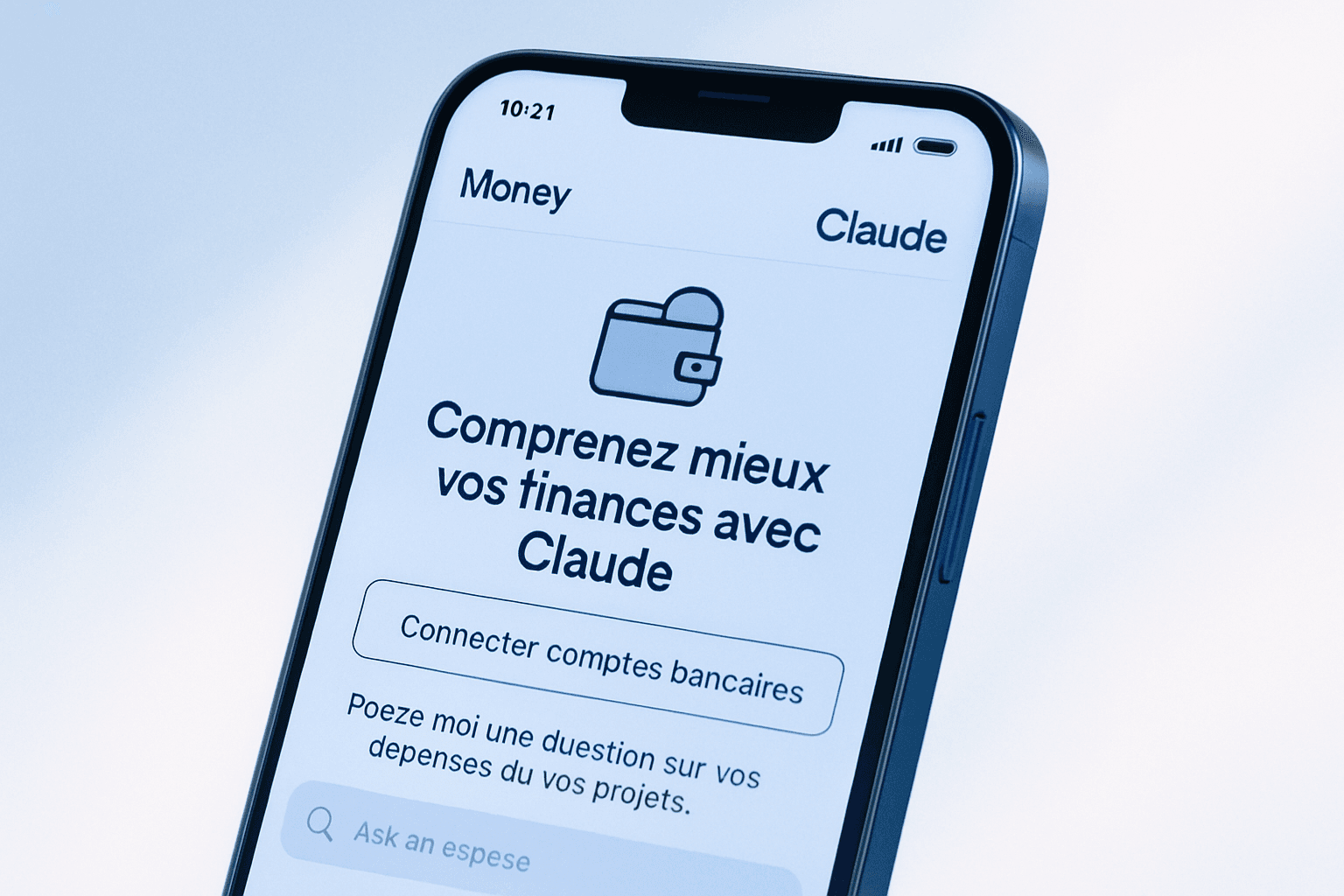 Brief IA : Claude prépare une section « Money » sur iOS pour lier des comptes