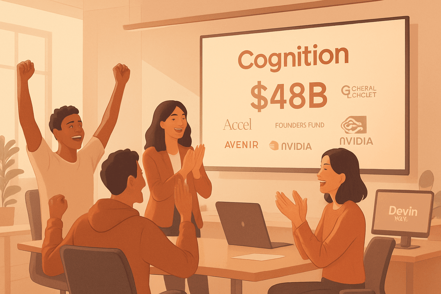 Brief IA : Cognition lève plus de 2 Md$ et atteint 48 Md$ de valorisation