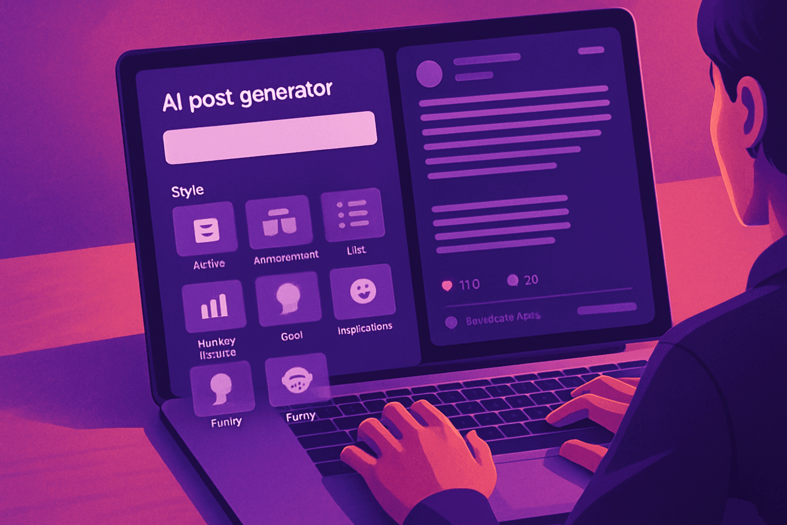 Brief IA : Cringebot3000, générateur de posts LinkedIn viraux