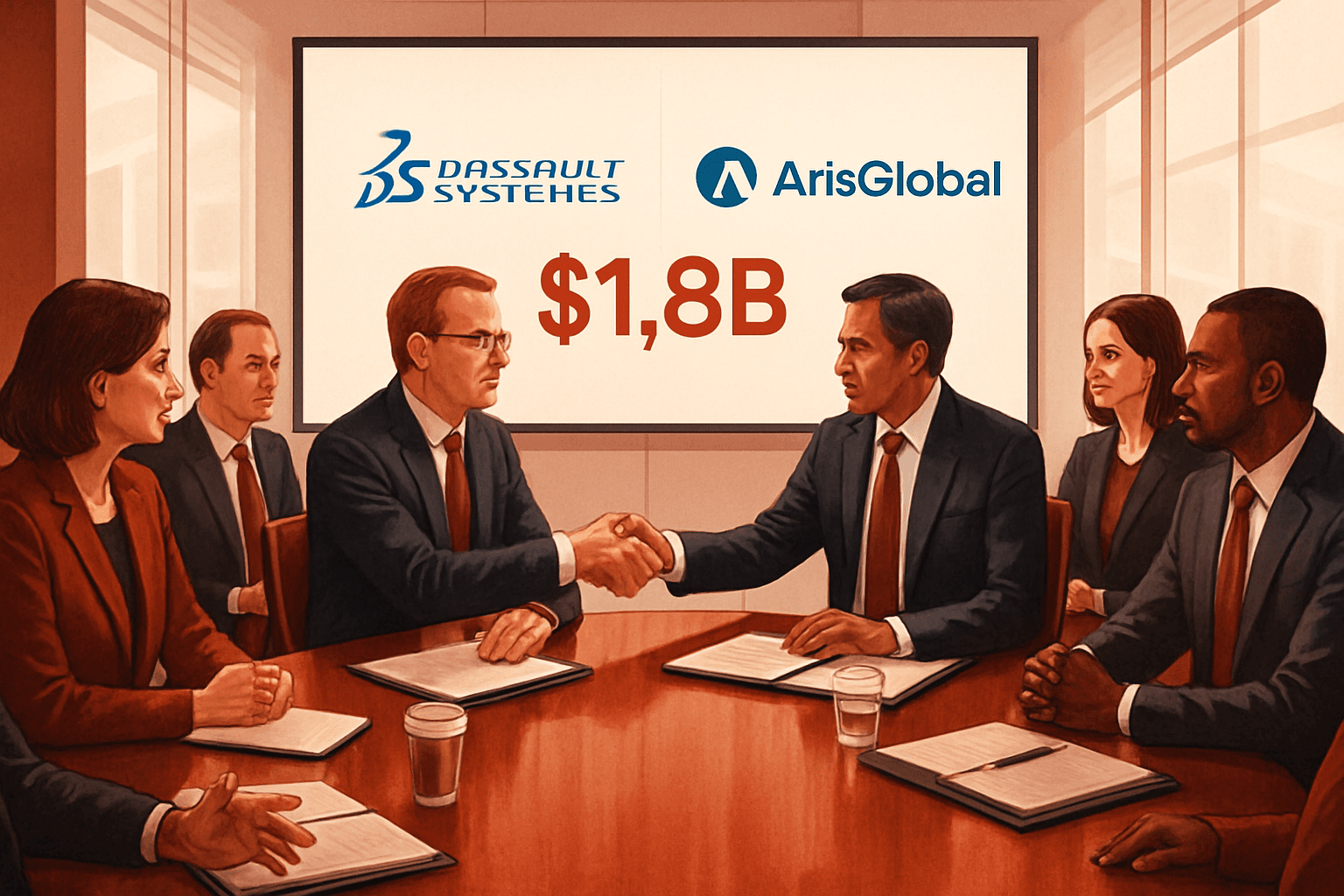 Brief IA : Dassault Systèmes s'empare d'ArisGlobal pour 1,8 milliard de dollars