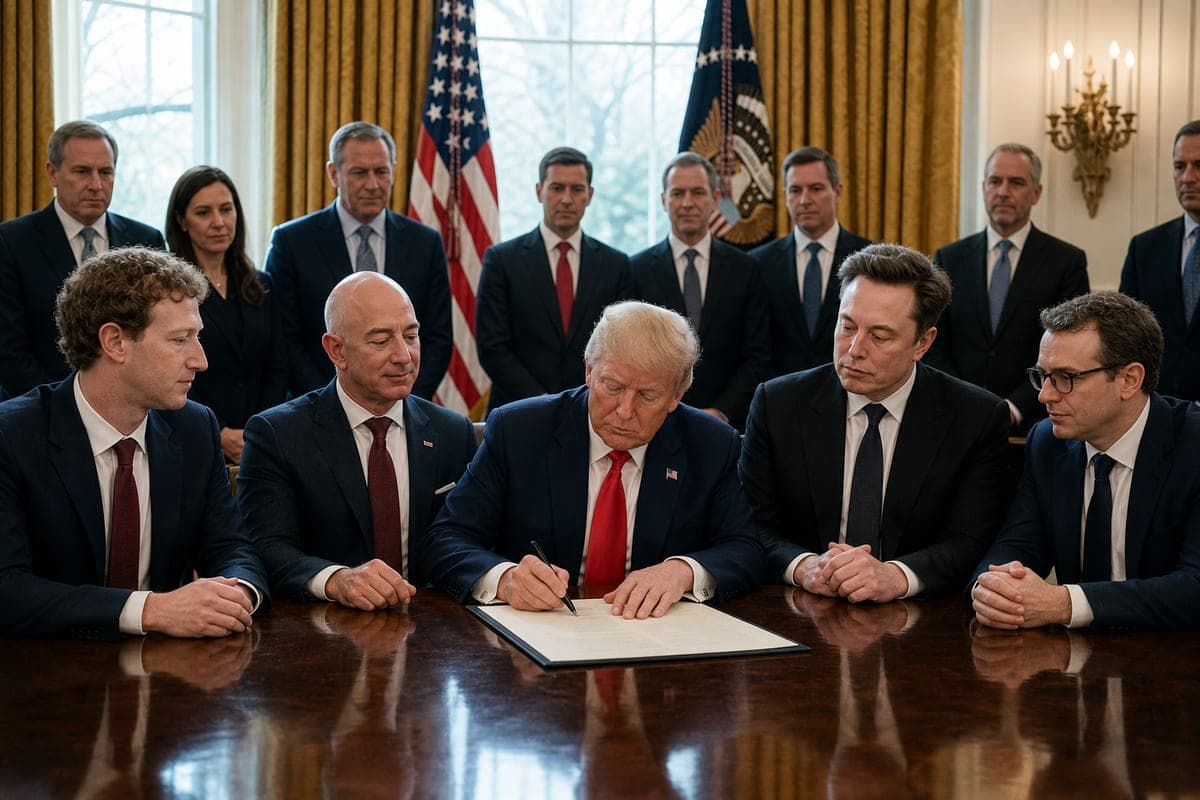 Brief IA : Décret Trump : l’IA devient « super intelligence »