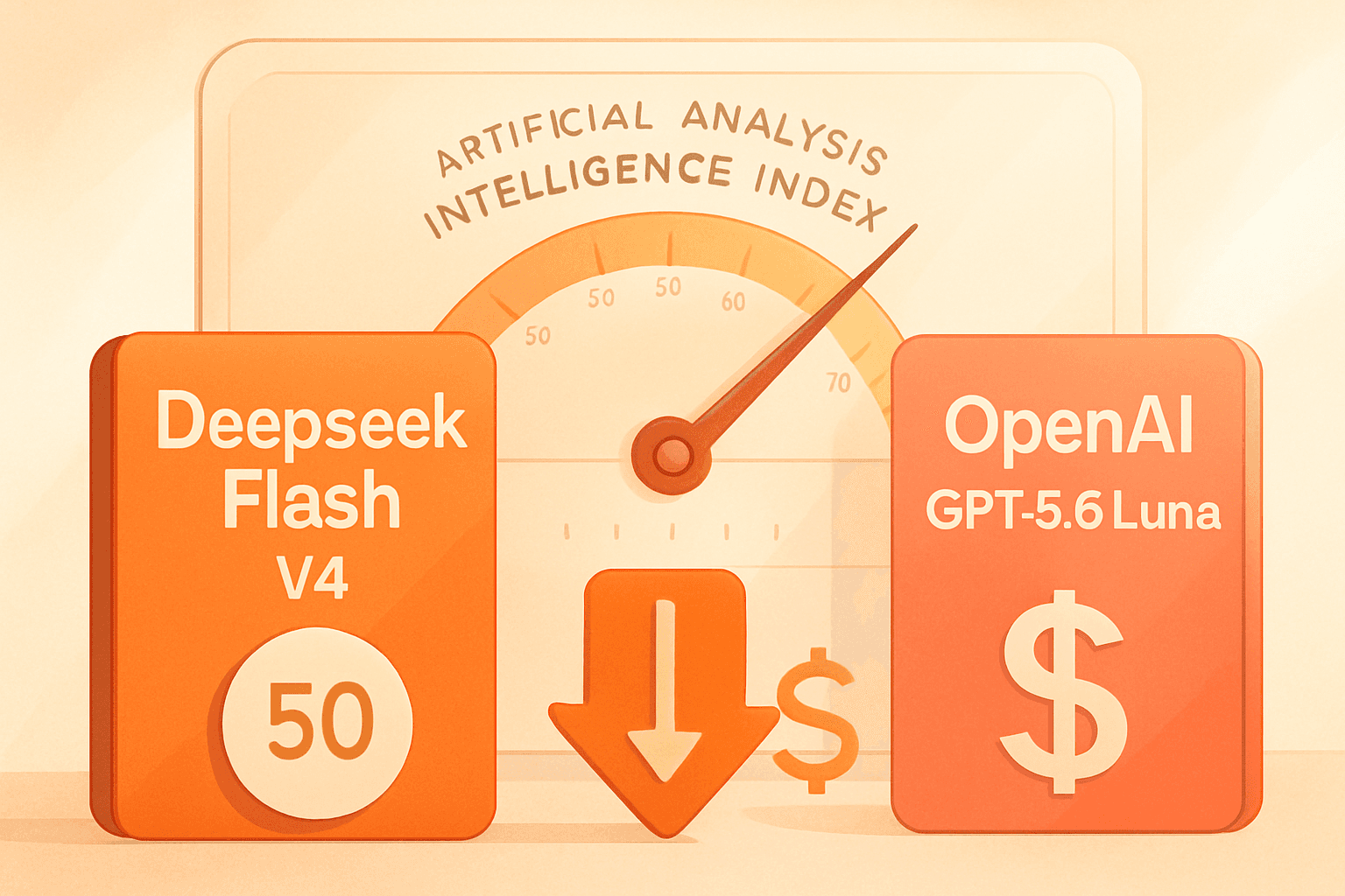 Brief IA : Deepseek Flash défie GPT-5.6 Luna avec un coût réduit de 60 %