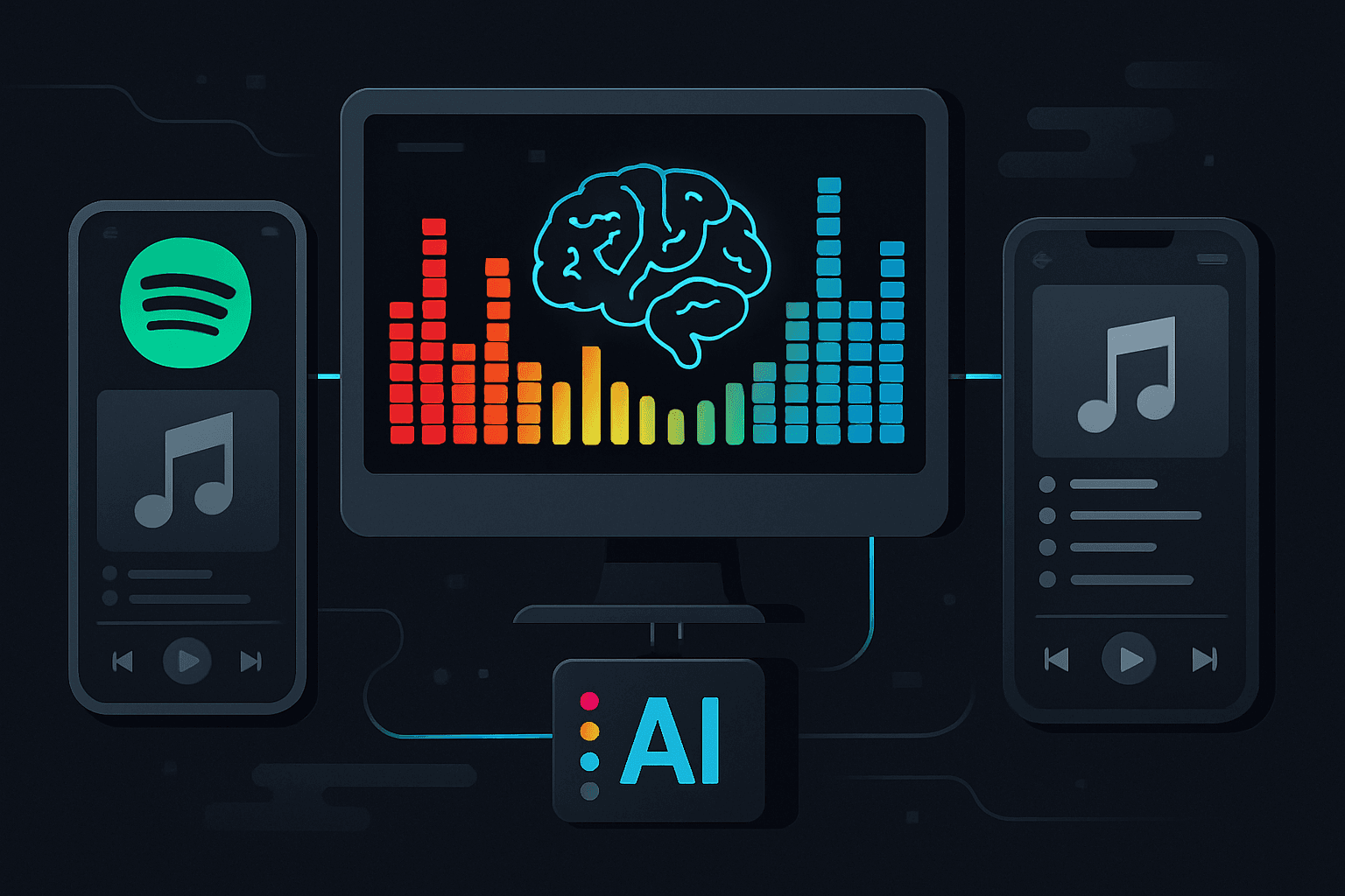 Brief IA : Deezer détecte la musique IA sur toutes les plateformes