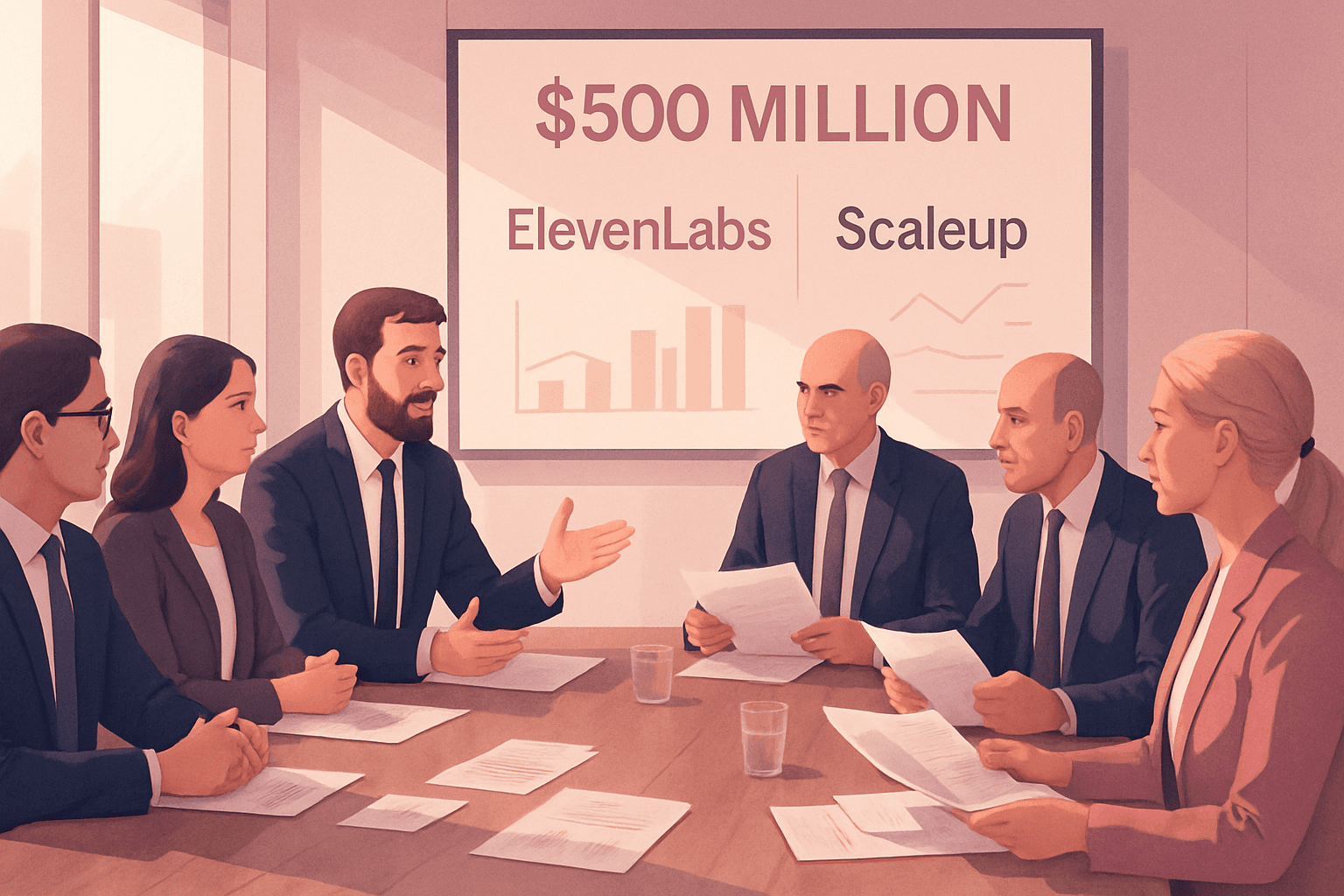 Brief IA : ElevenLabs en discussion avec Scaleup pour 500 millions de dollars