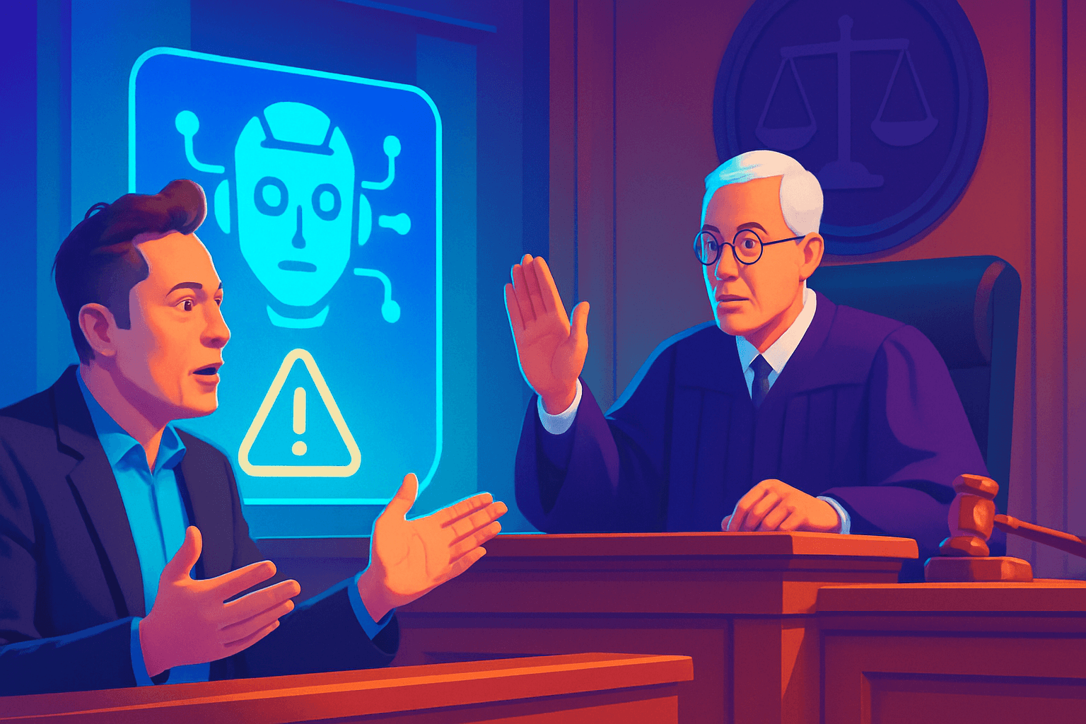 Brief IA : Elon Musk sommé de modérer ses propos alarmistes sur l'IA en justice