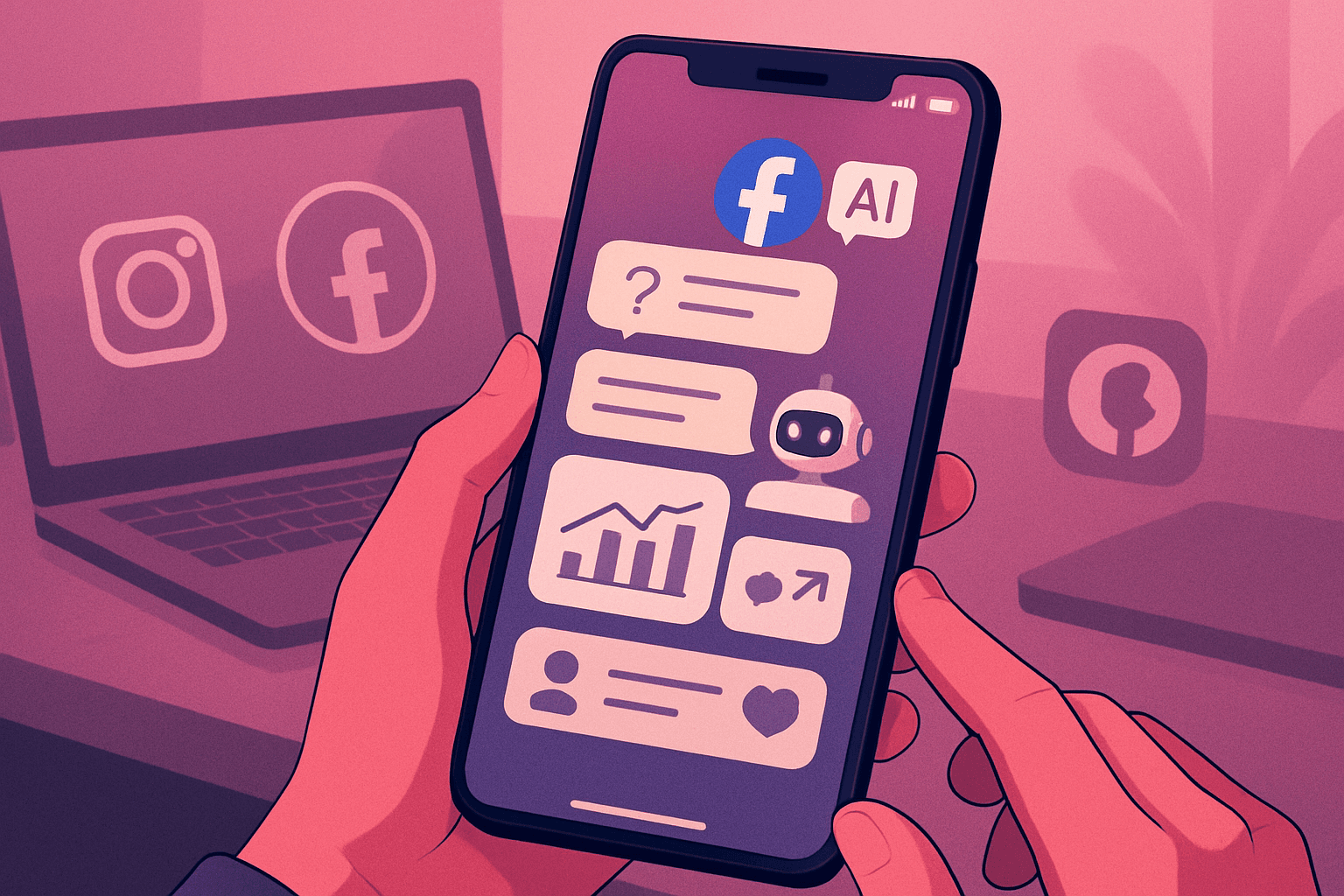 Brief IA : Facebook lance une appli IA pour booster les créateurs