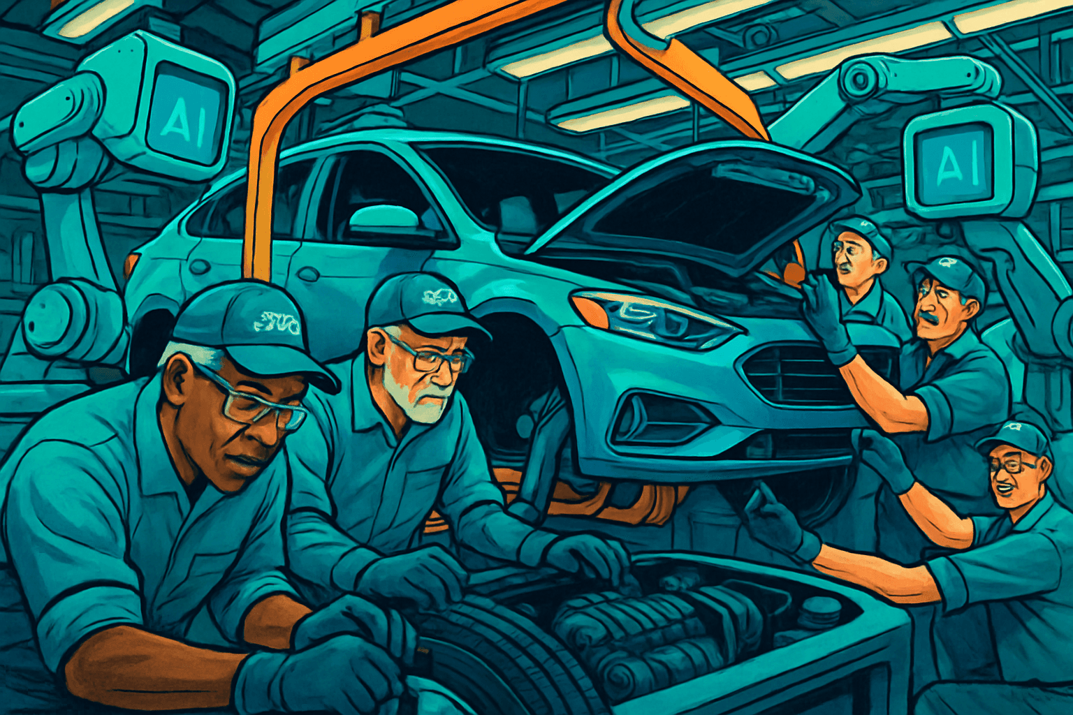 Brief IA : Ford réintègre 350 ingénieurs après échec de l'IA dans la qualité