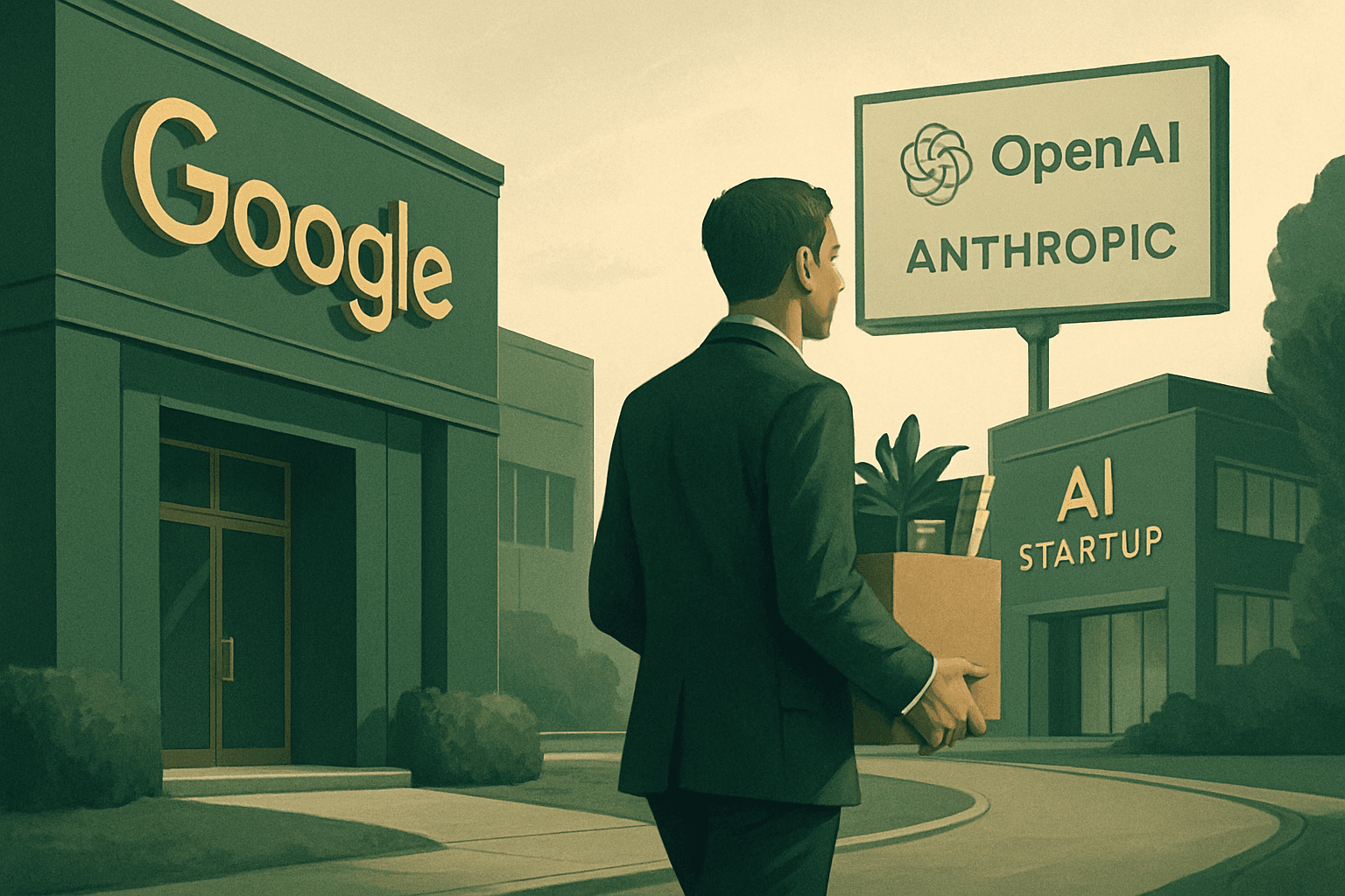 Brief IA : Google face à l'exode vers les startups IA OpenAI et Anthropic