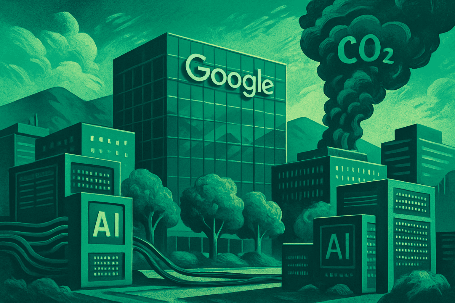 Brief IA : Google : l'IA augmente ses émissions de 37 % en 2026