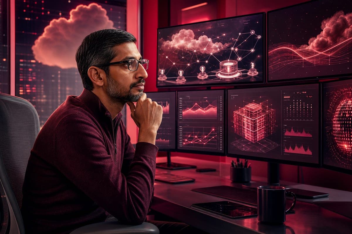 Brief IA : Google : Pichai dirige avec des agents IA, décisions humaines