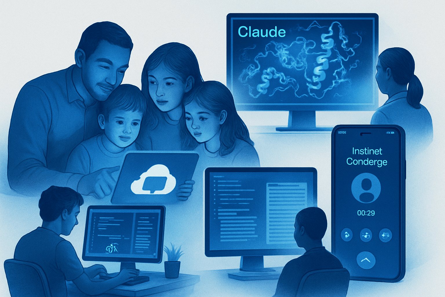 Brief IA : Google teste un agent familial, Anthropic dit 25 % de R&D IA