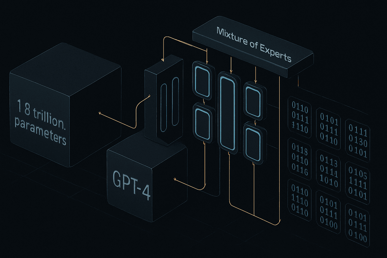Brief IA : GPT-4 : 1,8 trillion de paramètres, 2 % utilisés par token
