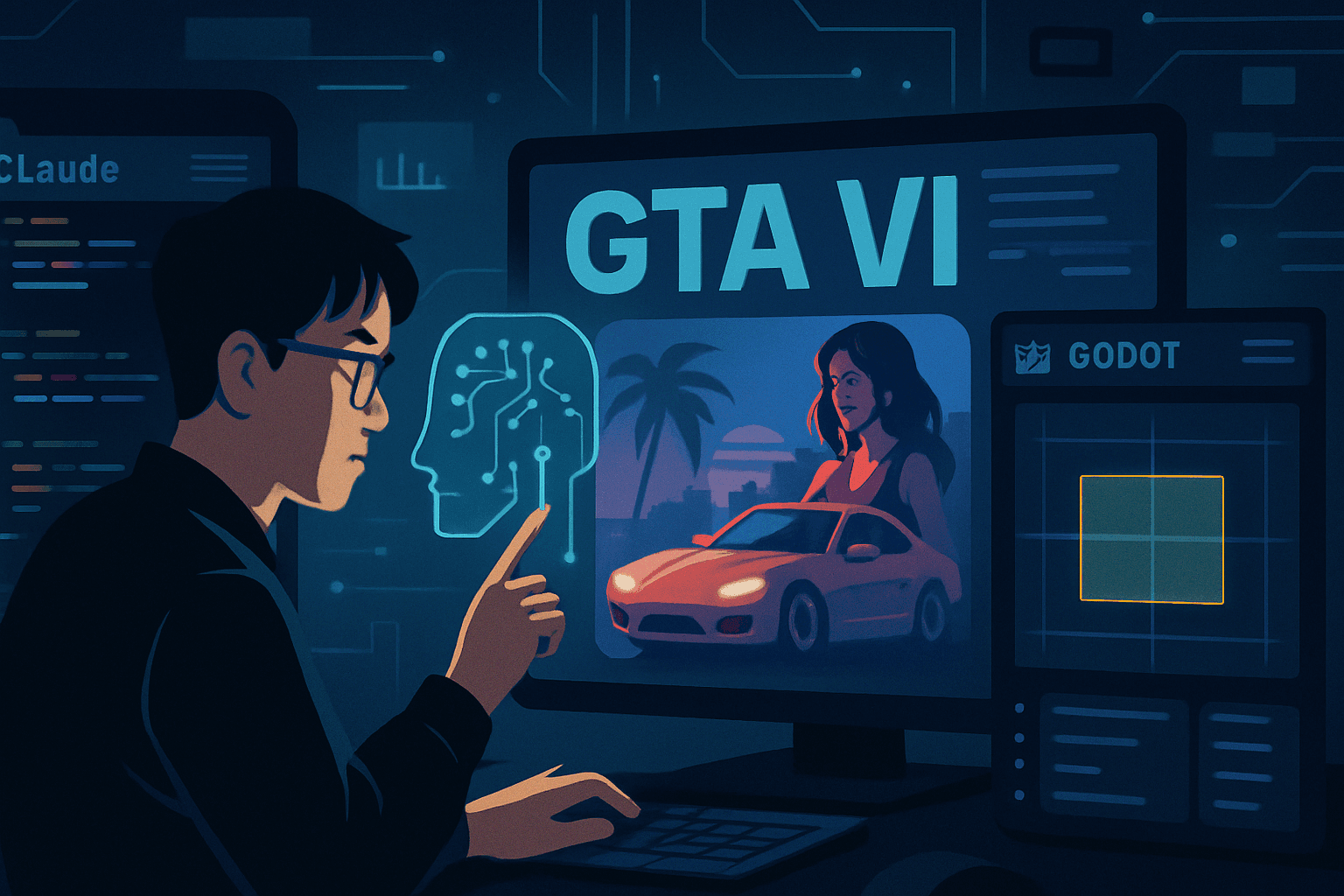 Brief IA : GTA 6 recréé par IA : le pari fou de Ziwen Xu avant Rockstar