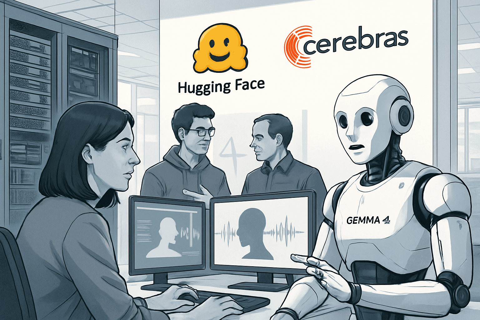 Brief IA : Hugging Face et Cerebras révolutionnent l'IA vocale avec Gemma 4
