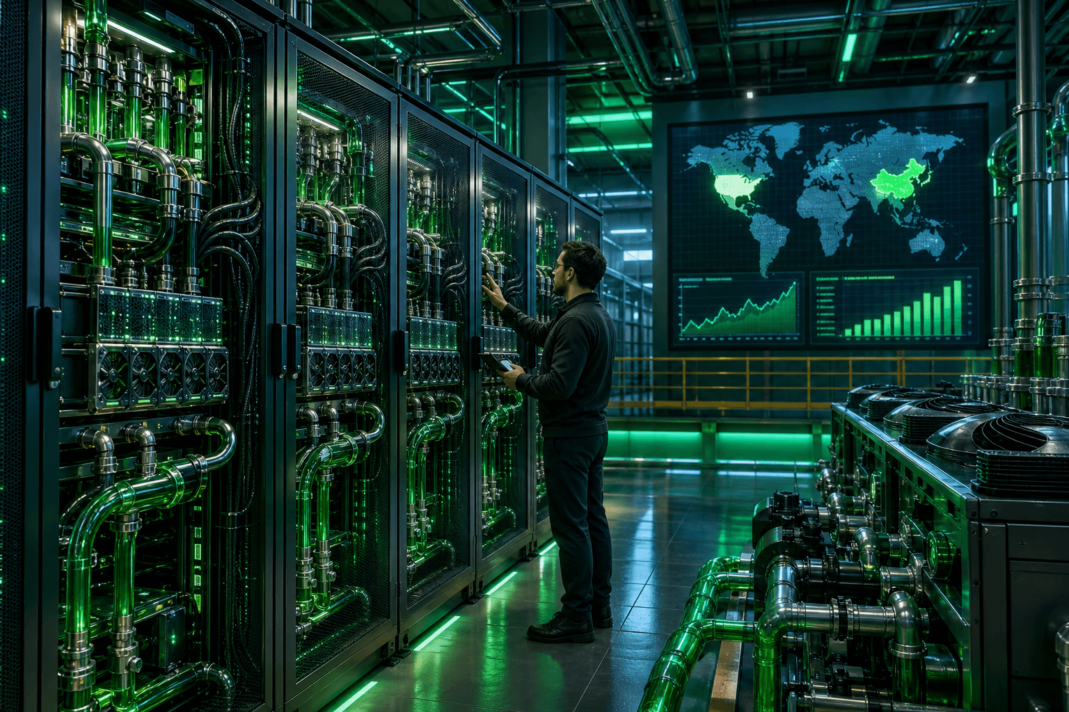Brief IA : IA 2030 : CO2 à 636 Mt et électricité x7, projette Green IT