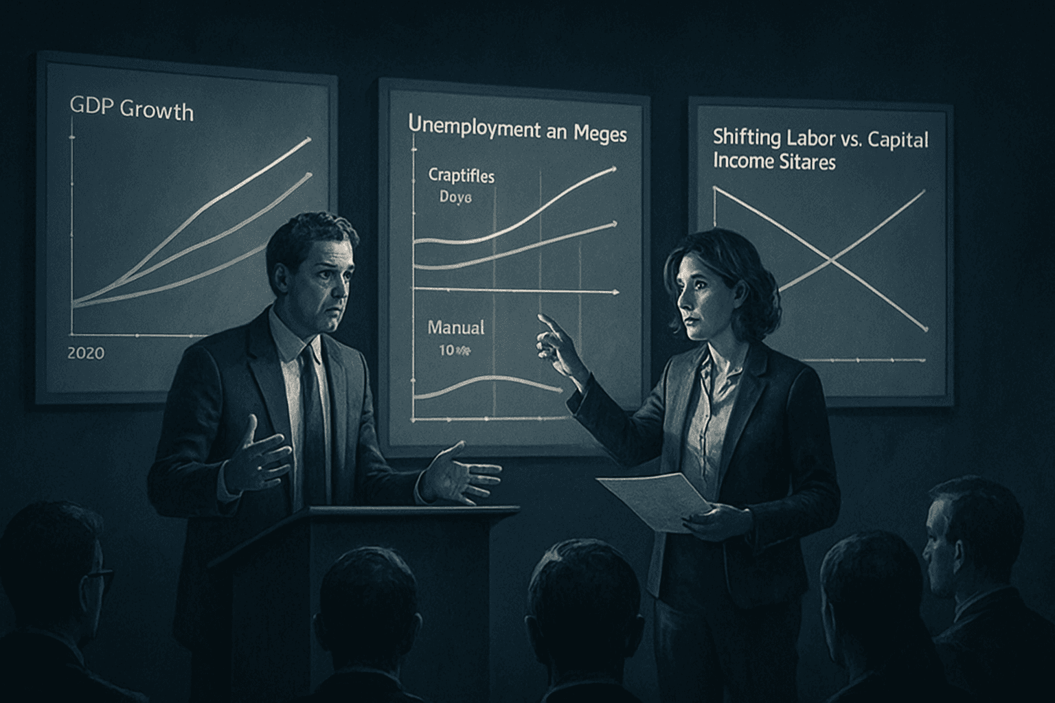 Brief IA : IA en 2030 : PIB en hausse, emplois cognitifs sous pression