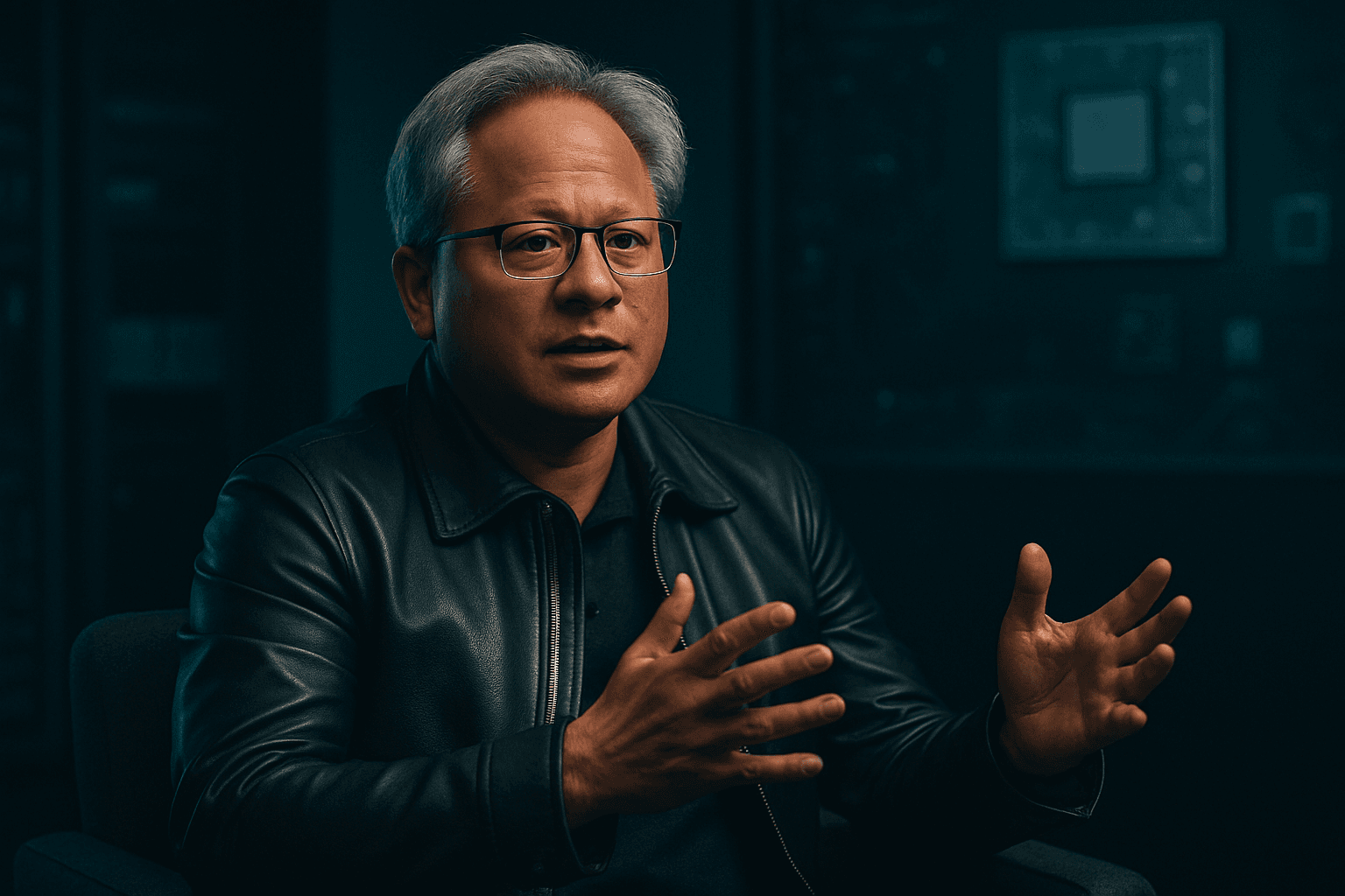Brief IA : Jensen Huang nie un risque existentiel de l’IA et la surrégulation