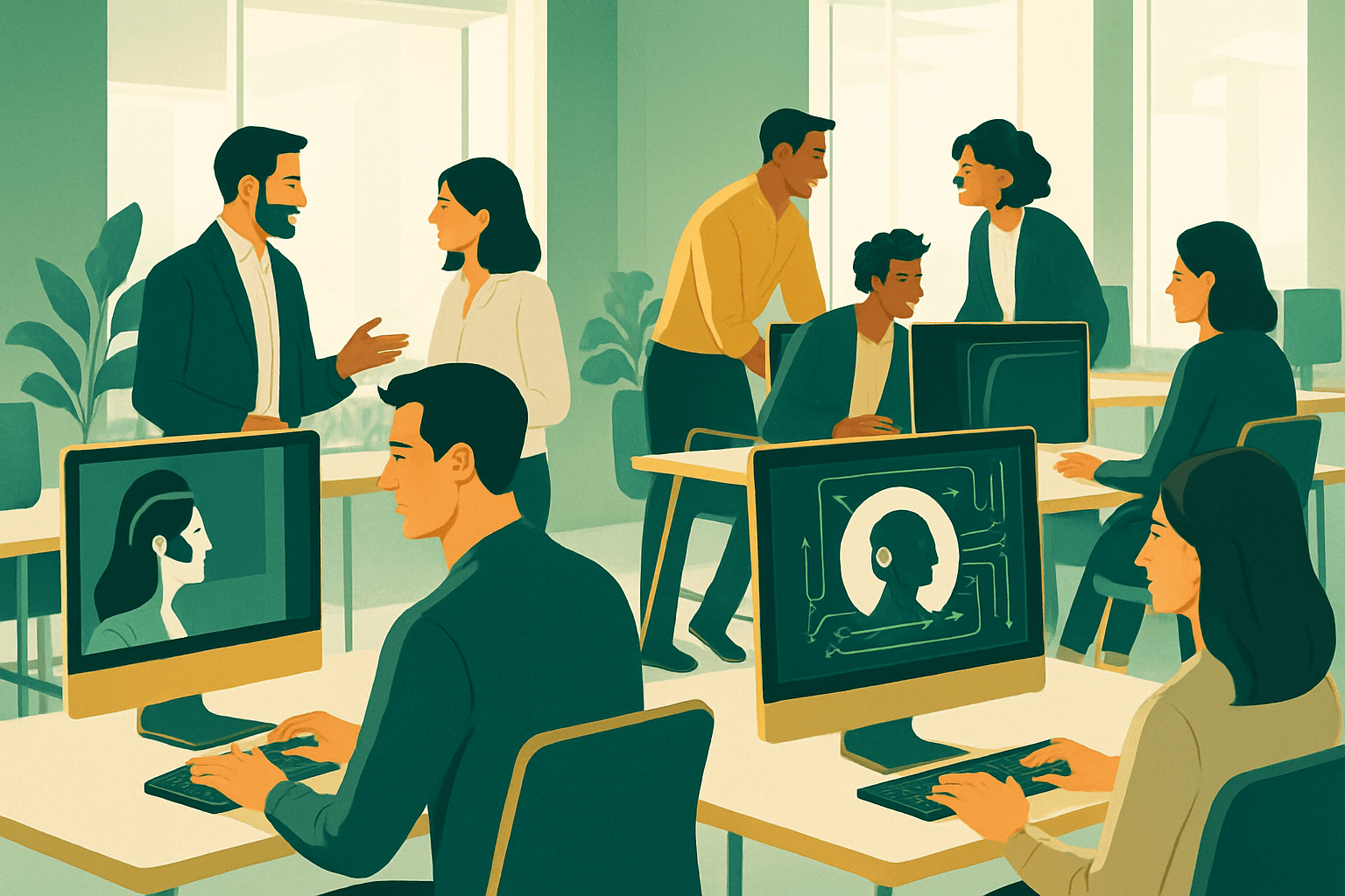 Brief IA : L'IA remplace les collègues : un bouleversement au travail