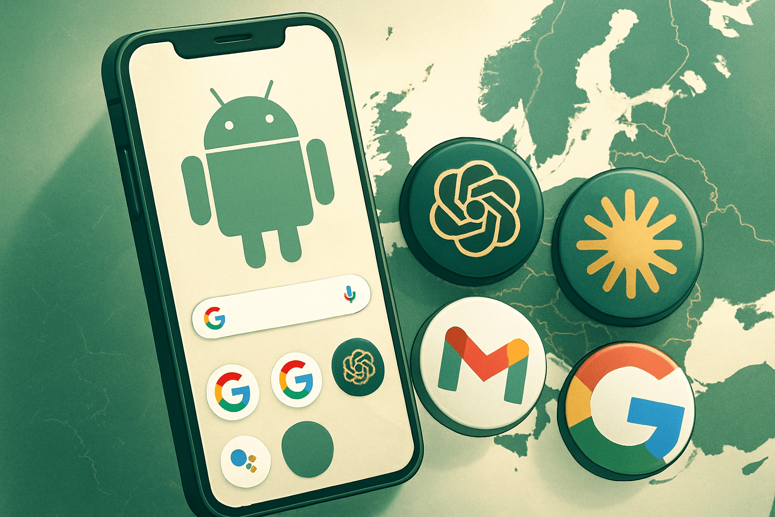 Brief IA : L'UE impose à Google de partager ses données IA et Android