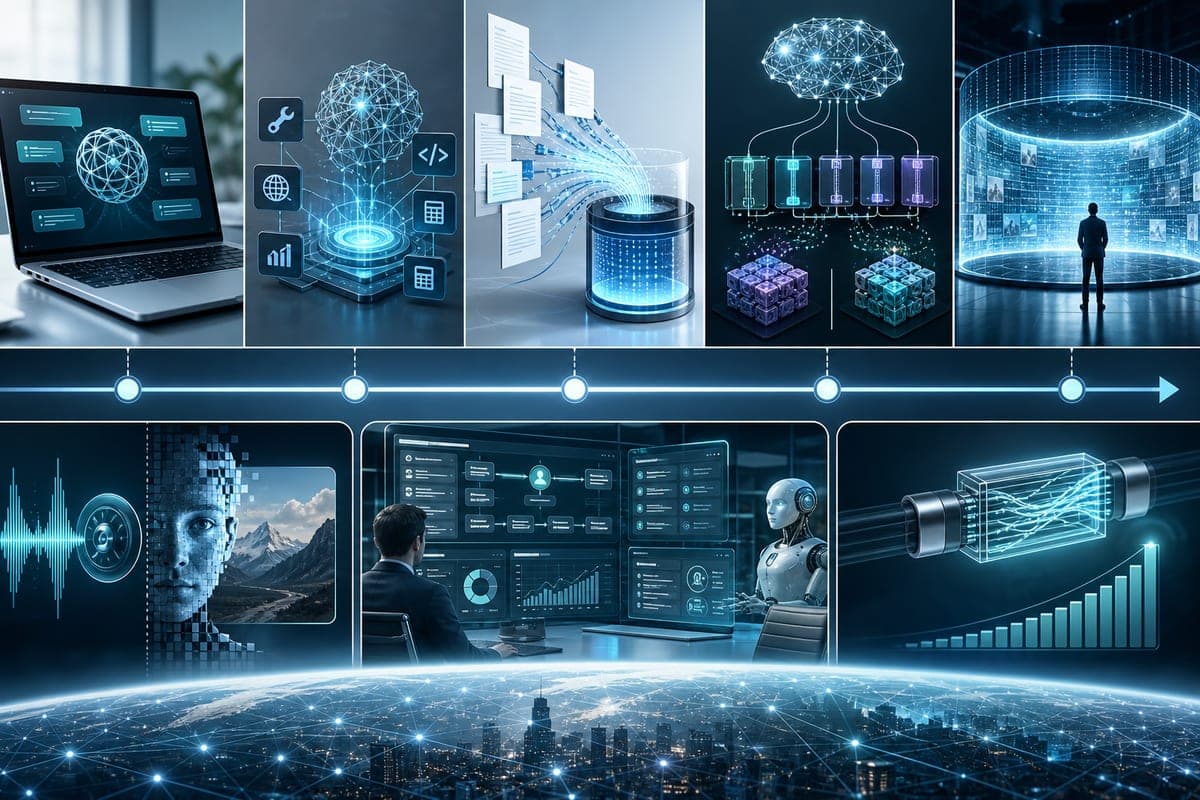 Brief IA : LLM 2022–2026 : coûts en chute et agents en entreprise
