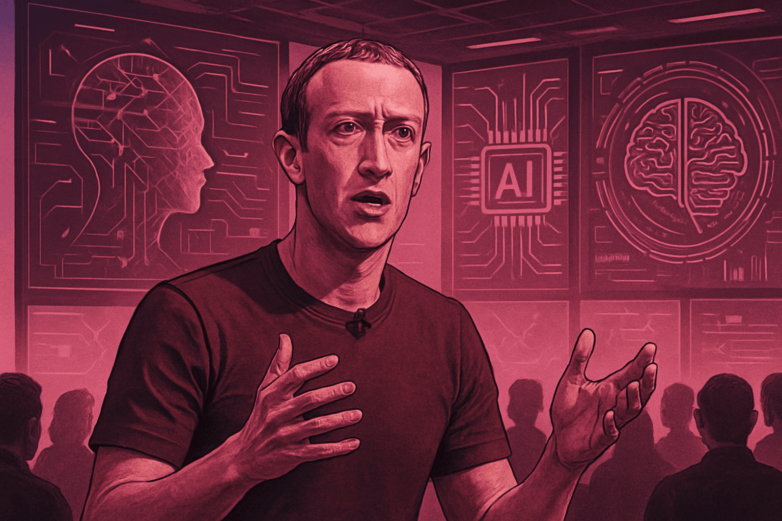 Brief IA : Meta en difficulté : Zuckerberg admet le retard des IA