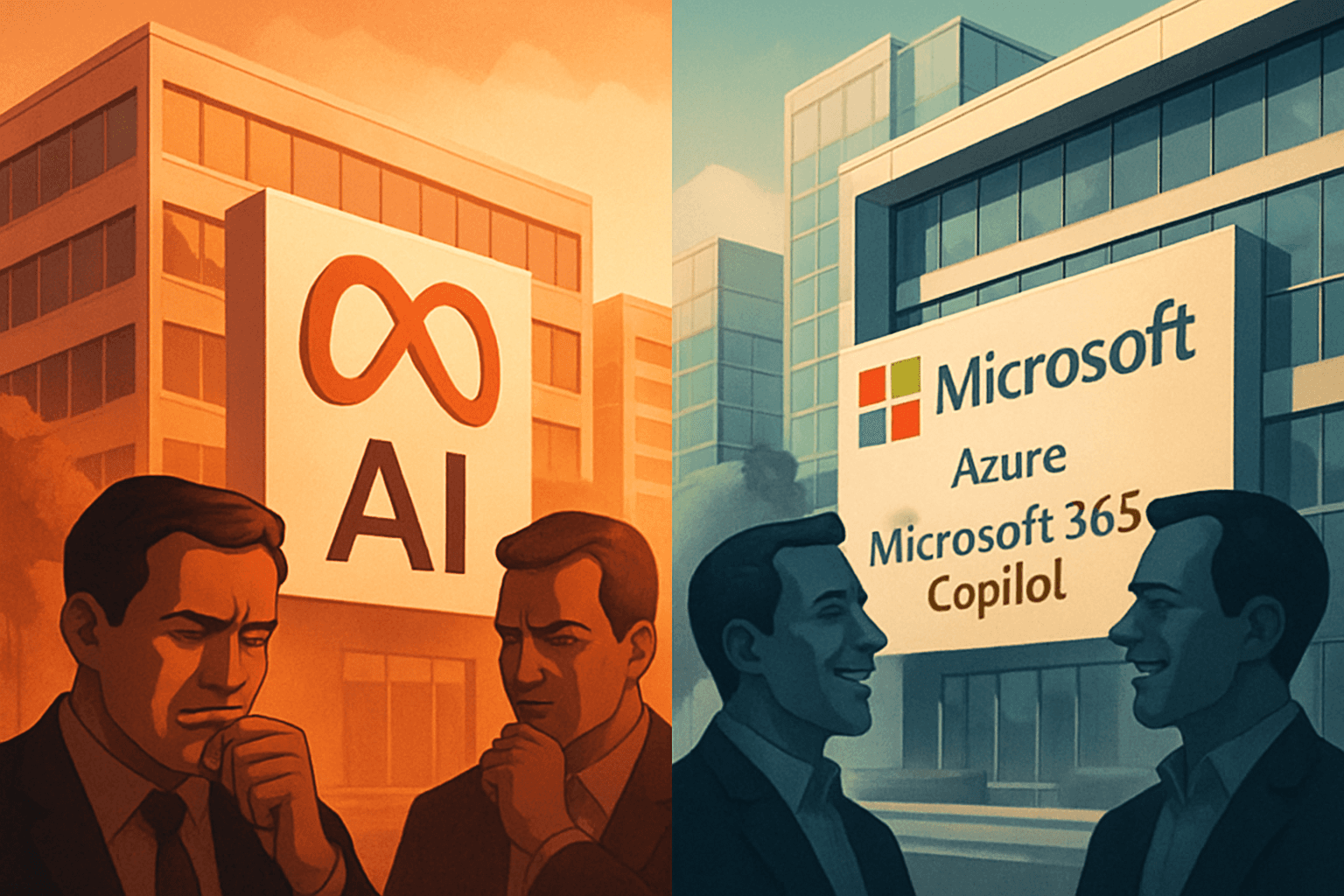 Brief IA : Meta et Microsoft : deux stratégies IA, deux réactions du marché