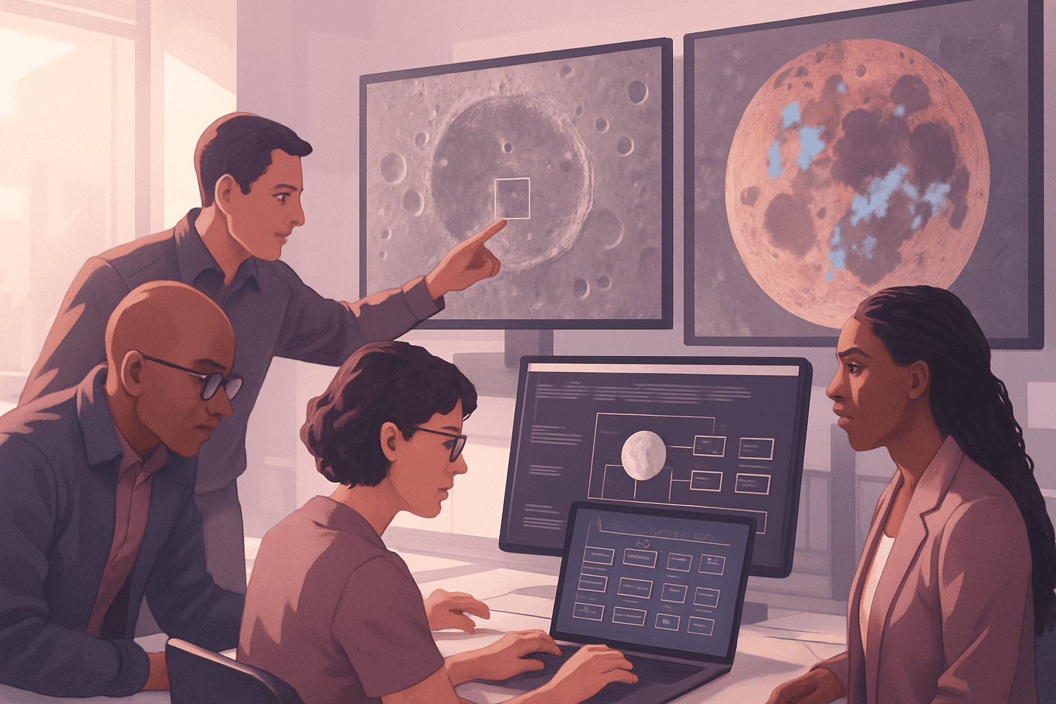 Brief IA : NASA et IBM ouvrent un modèle IA lunaire et un dataset inédit