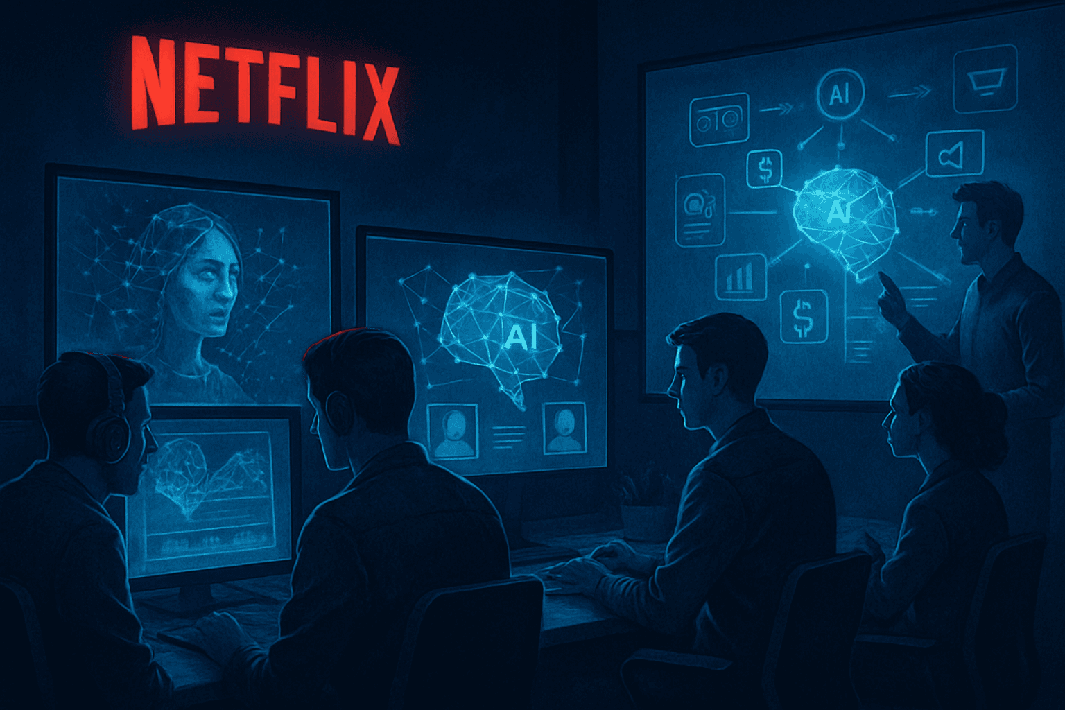Brief IA : Netflix adopte l'IA générative pour 300 titres d'ici 2026