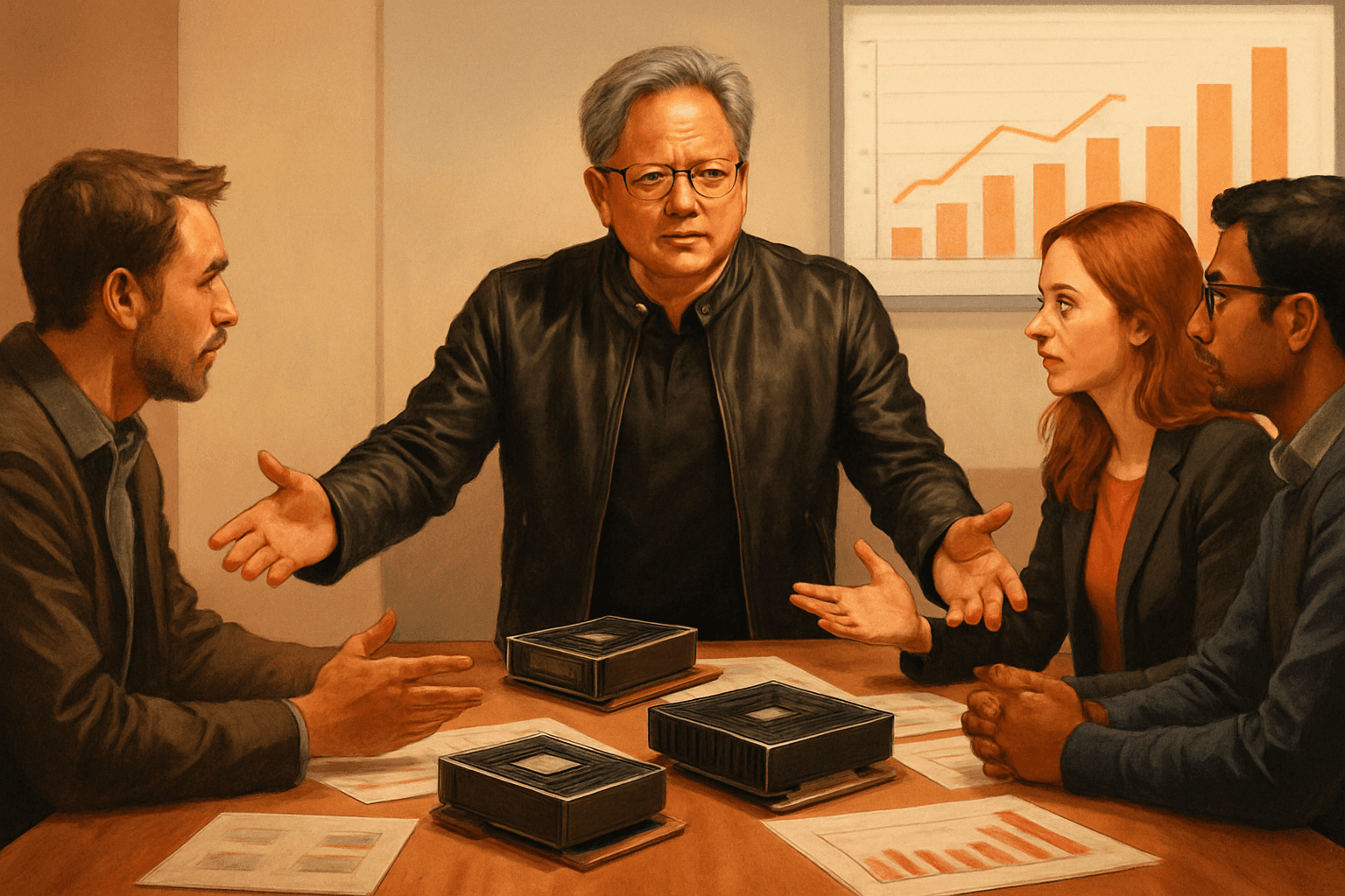 Brief IA : Nvidia : Jensen Huang arbitre les tensions sur les puces AI