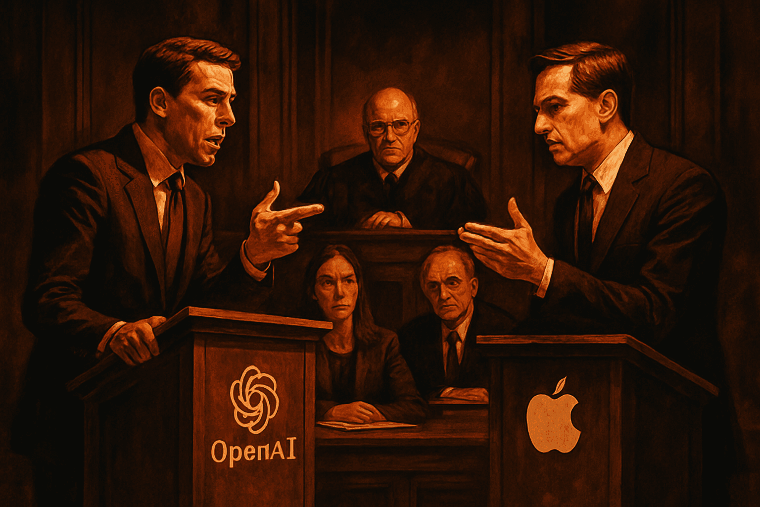 Brief IA : OpenAI contre-attaque Apple : une bataille juridique qui s'intensifie