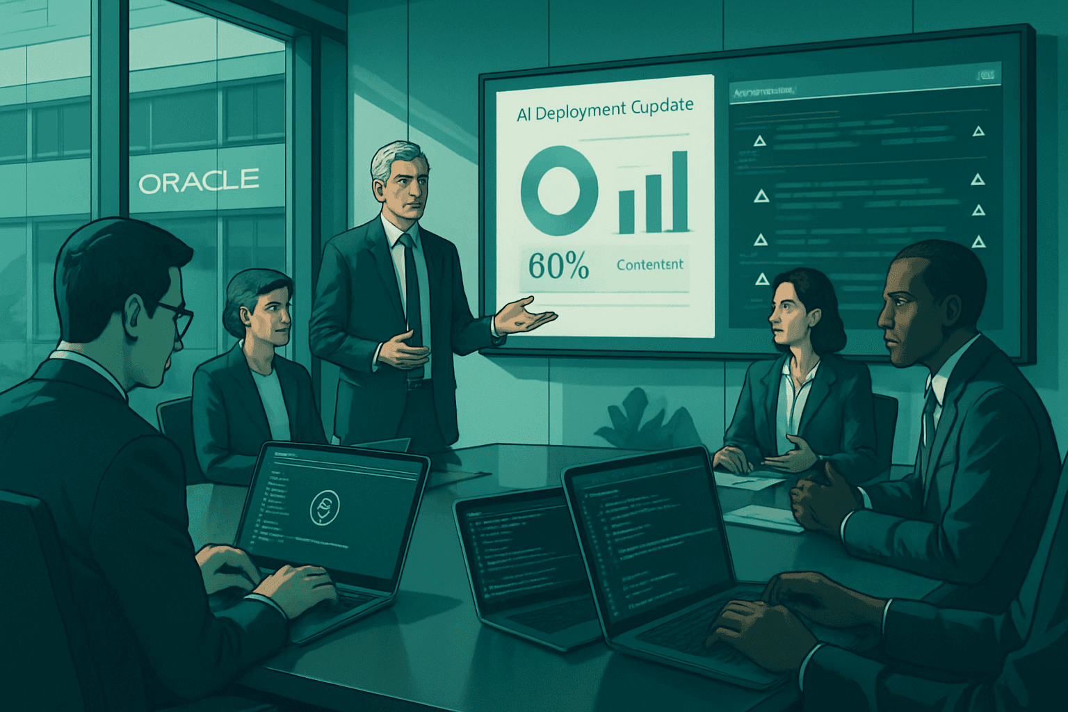 Brief IA : Oracle : 80 % d'adoption IA, gains de code mais goulets et coûts