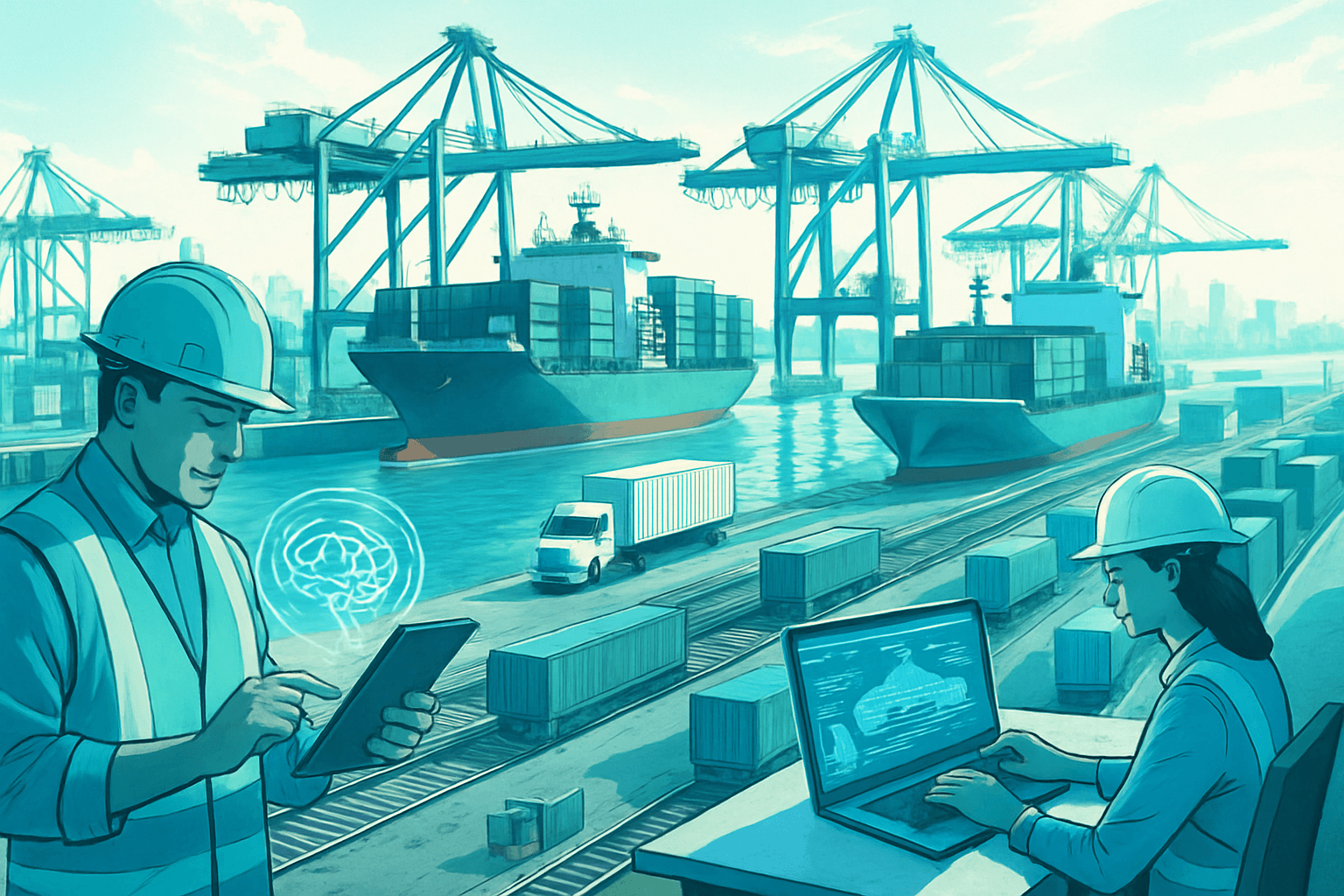 Brief IA : Ports américains : l'IA face aux défis logistiques complexes