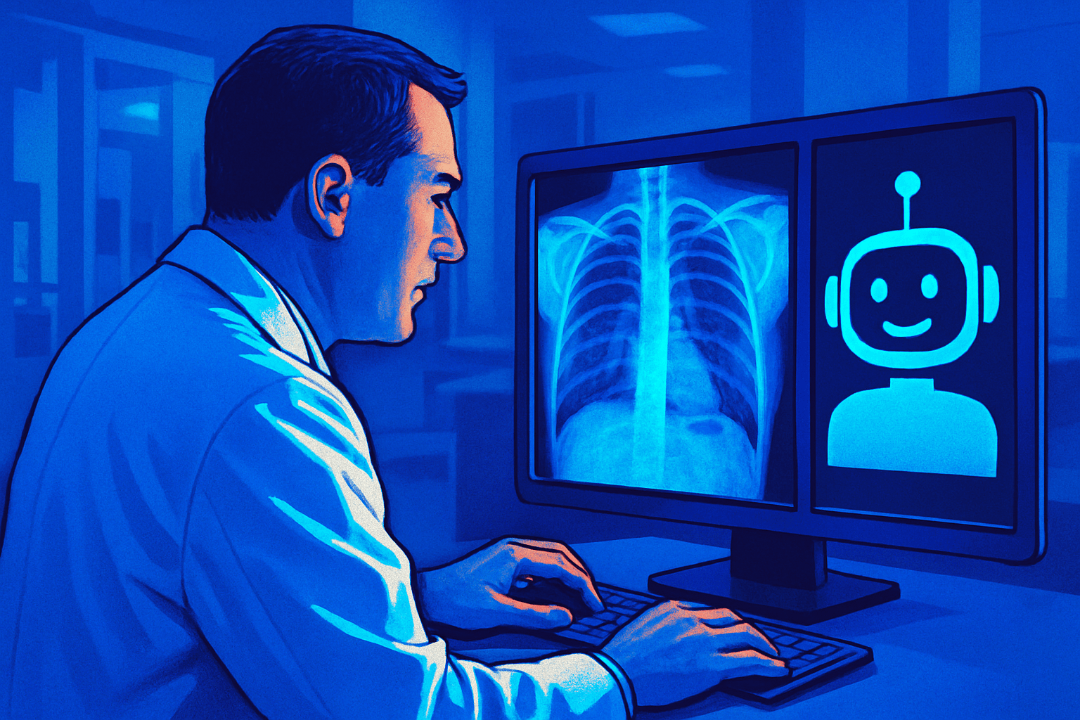 Brief IA : RadLE 2.0 : l'IA en radiologie trop sûre d'elle face aux erreurs