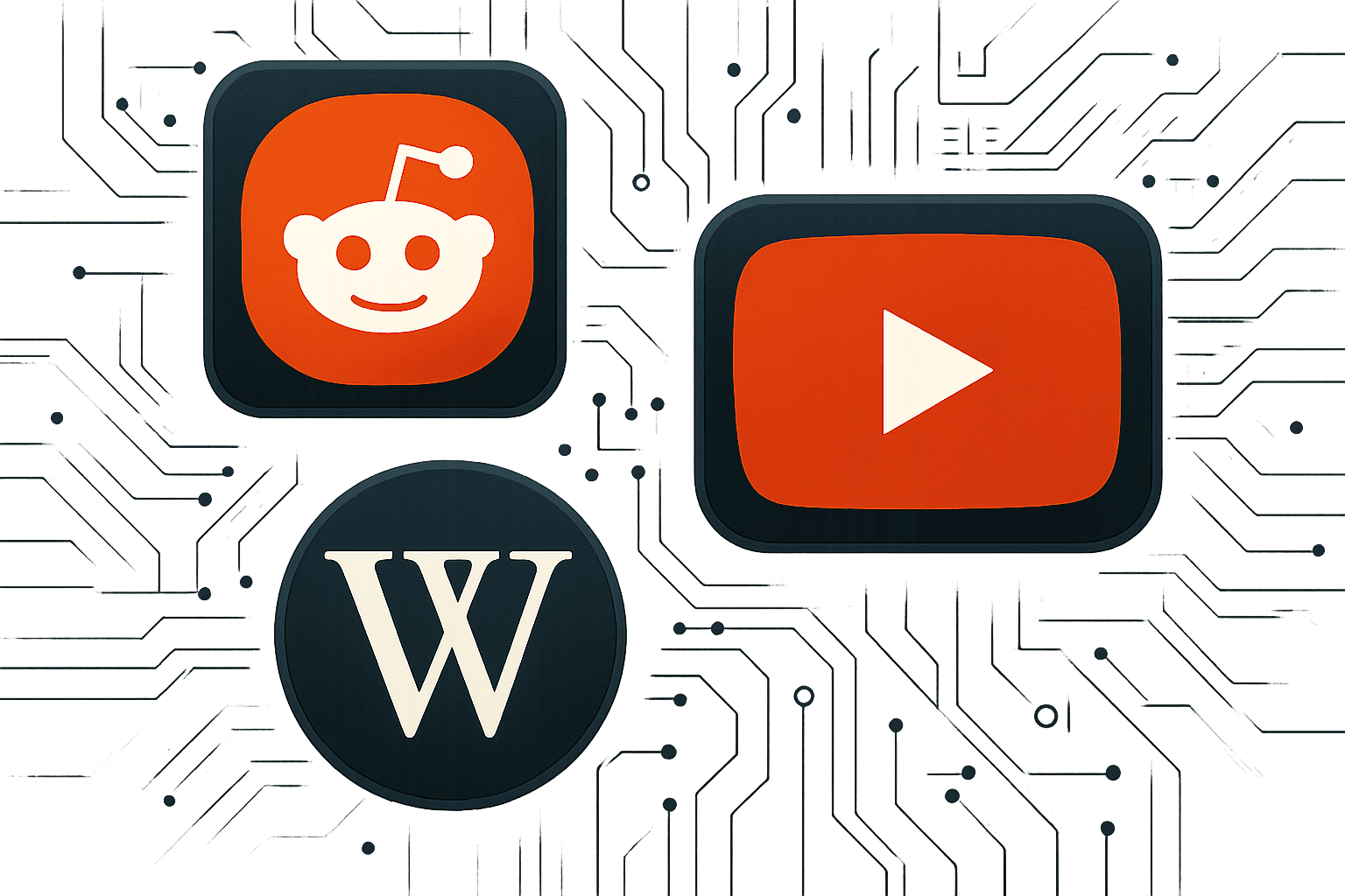 Brief IA : Reddit, YouTube et Wikipédia : piliers des IA en 2026