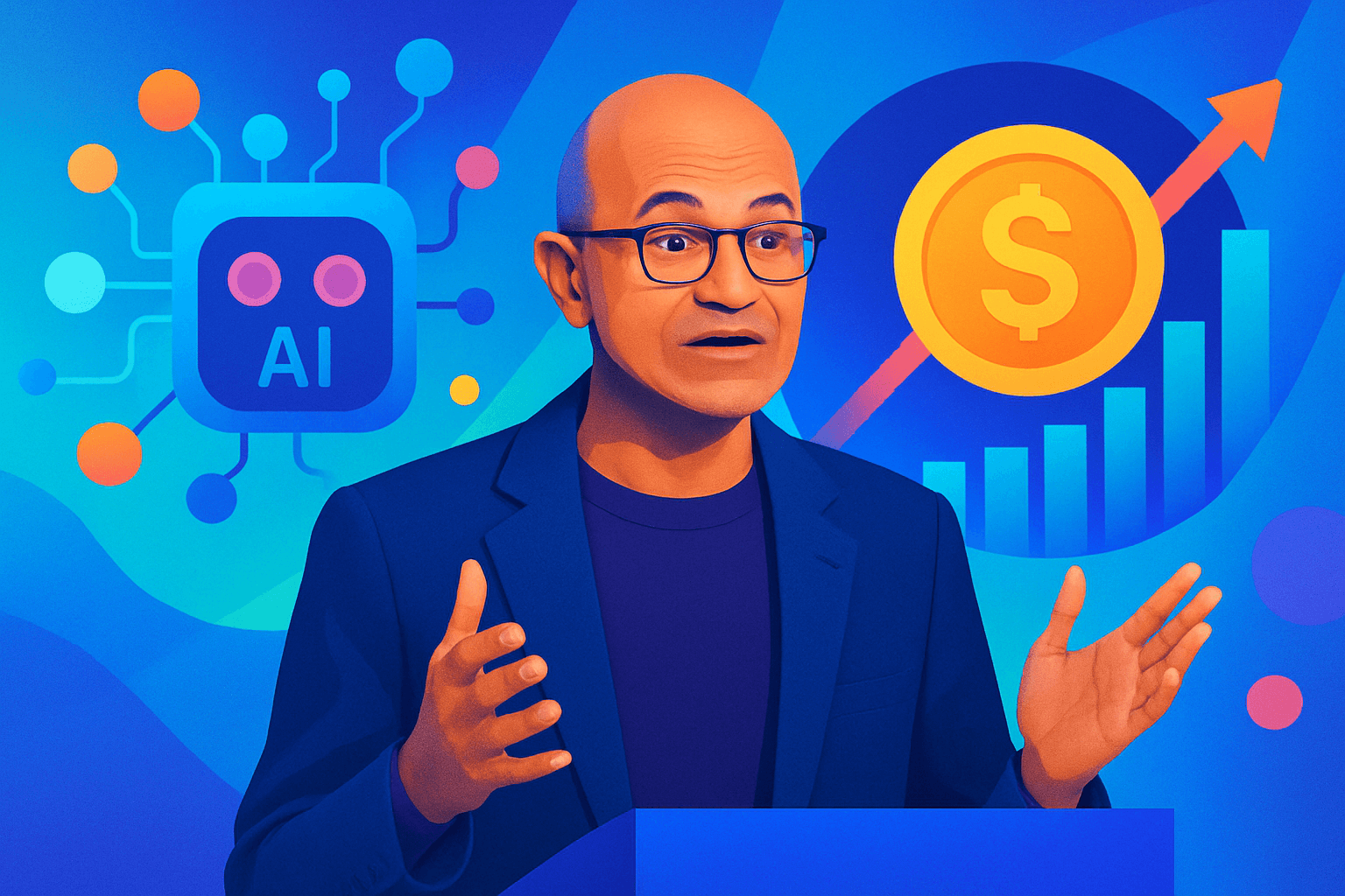 Brief IA : Satya Nadella (Microsoft) alerte sur l'impact économique de l'IA