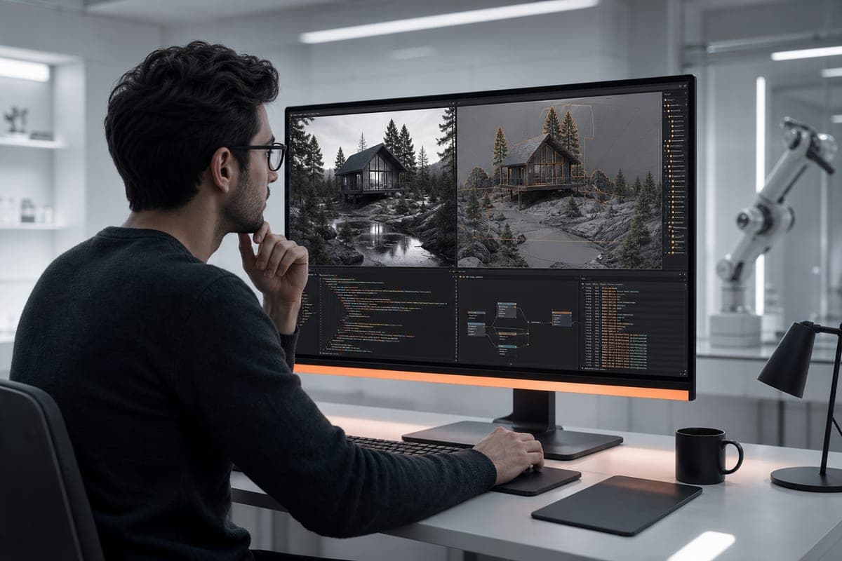 Brief IA : Scènes 3D depuis une photo : GPT‑6 Astra brille mais s’auto-évalue mal