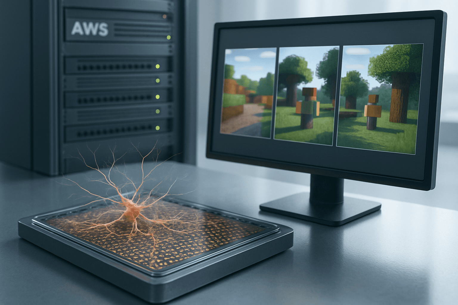 Brief IA : TBC mise sur des neurones cultivés pour accélérer la vidéo IA sur AWS