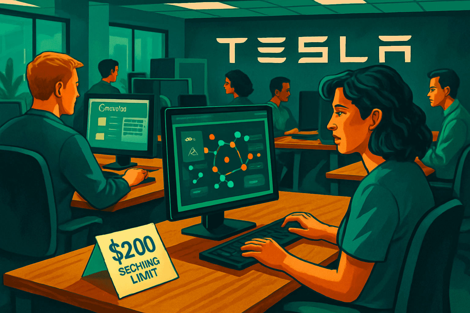 Brief IA : Tesla impose une limite stricte sur les dépenses IA des employés