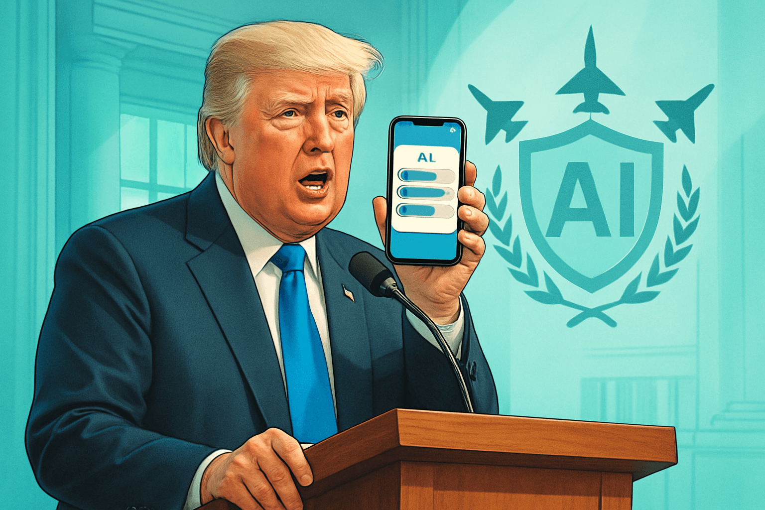 Brief IA : Trump promet une AI Force et un « czar » de l’IA