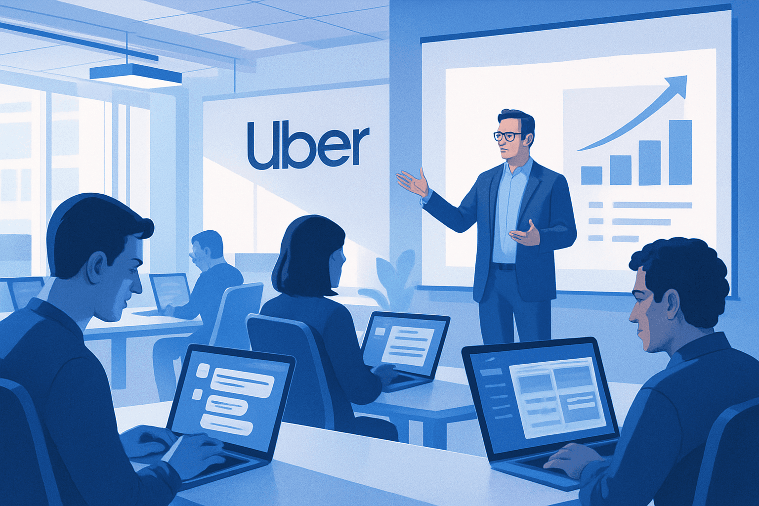 Brief IA : Uber : l’IA s’impose en interne, entre gains et restrictions