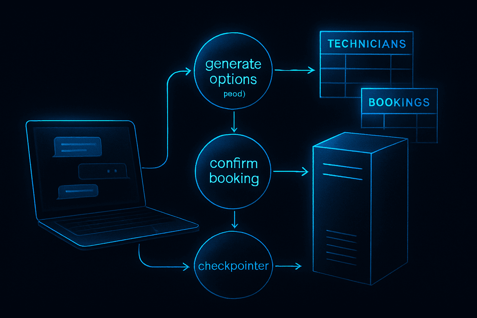 Brief IA : Un backend Postgres pour un agent LangGraph de réservation